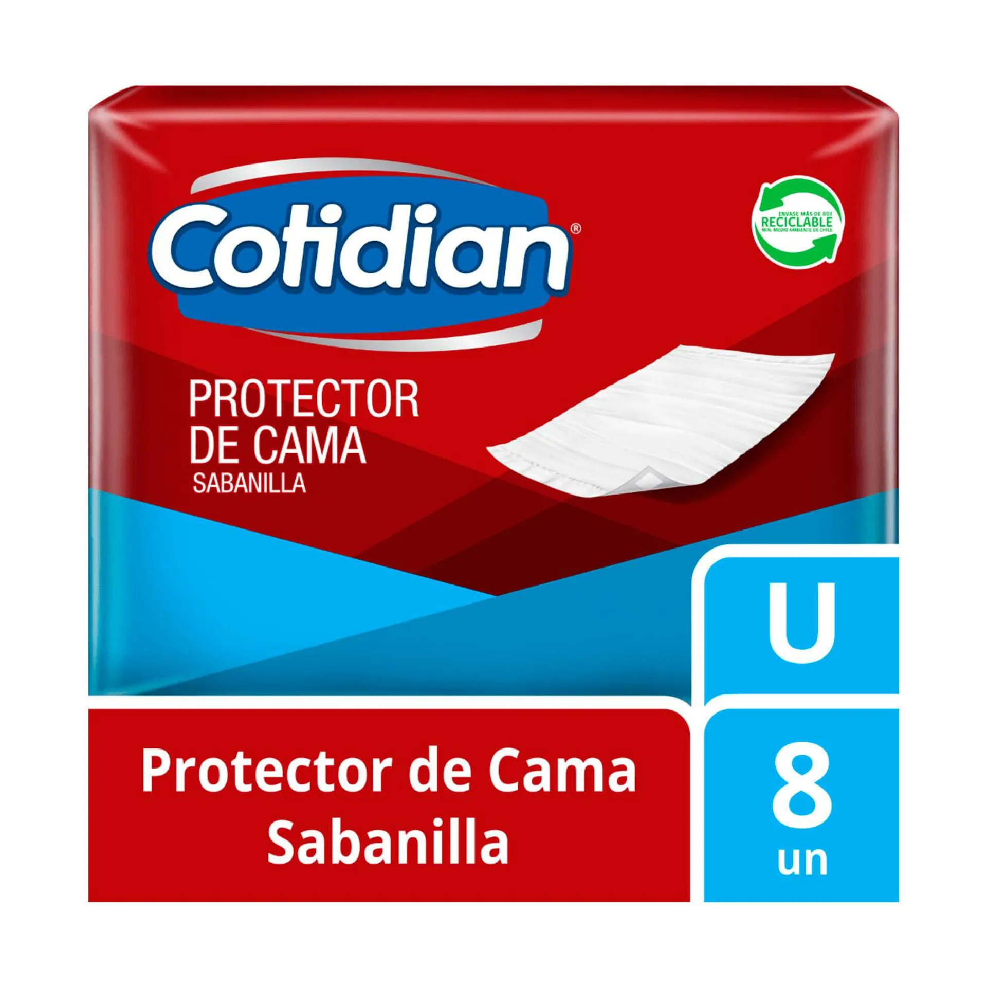 Protector de Cama Cotidian Sabanillas 90 x 60 cm 8 un.