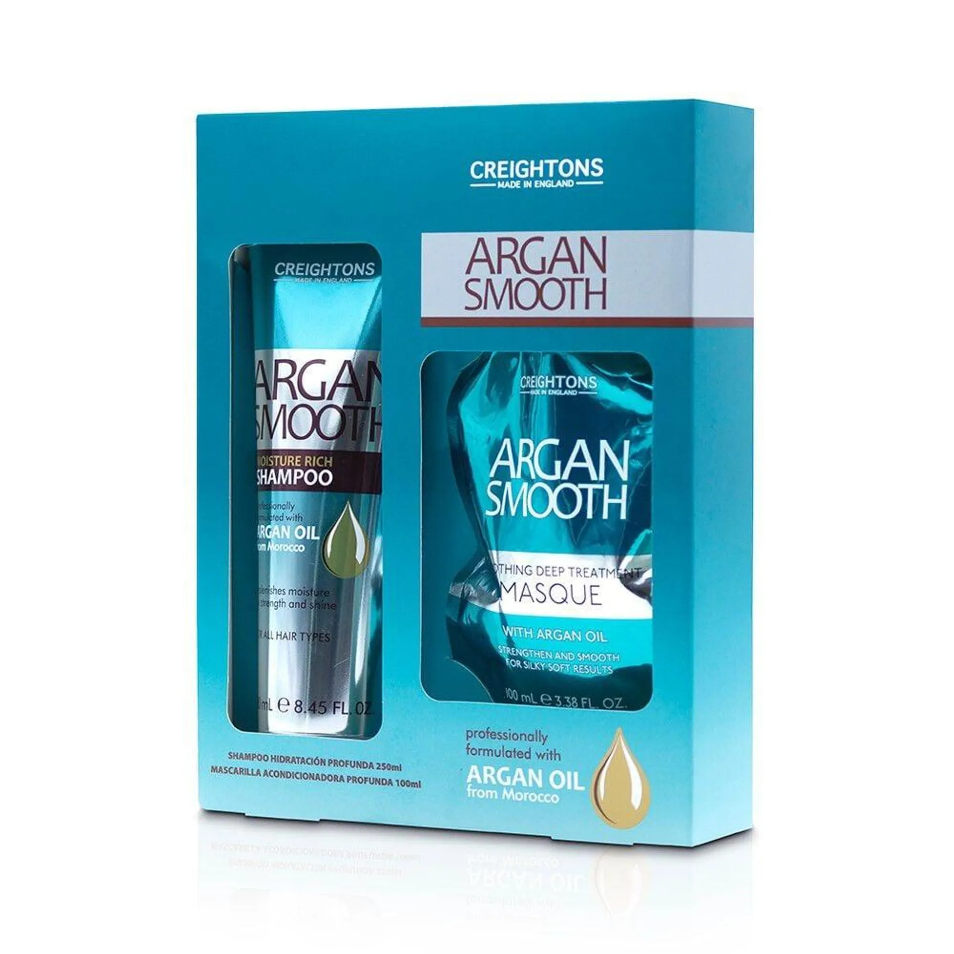 Estuche Shampoo Argan Smooth 250 mL + Máscara 100 mL