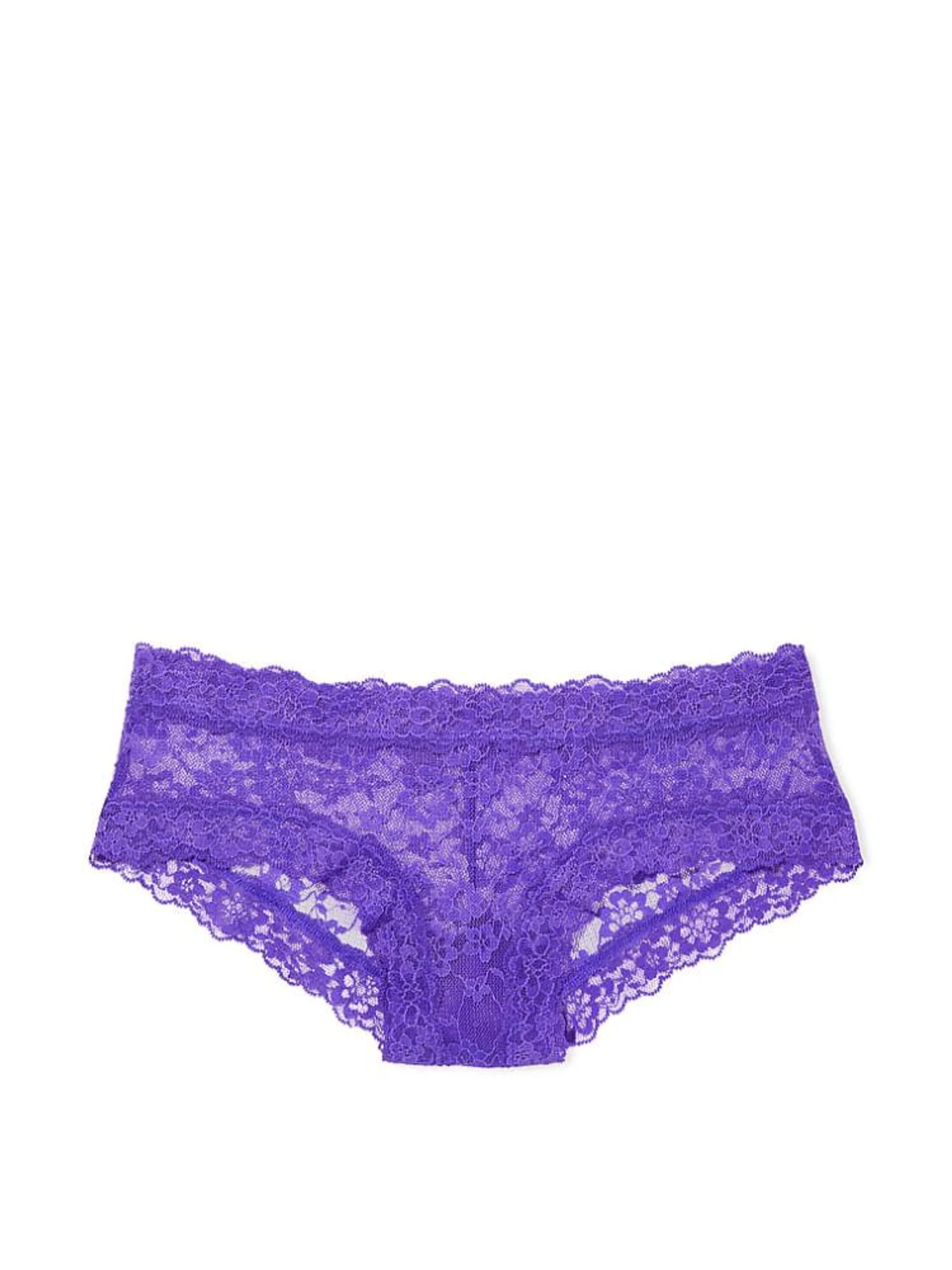 Panty Cheeky con Encaje Morado