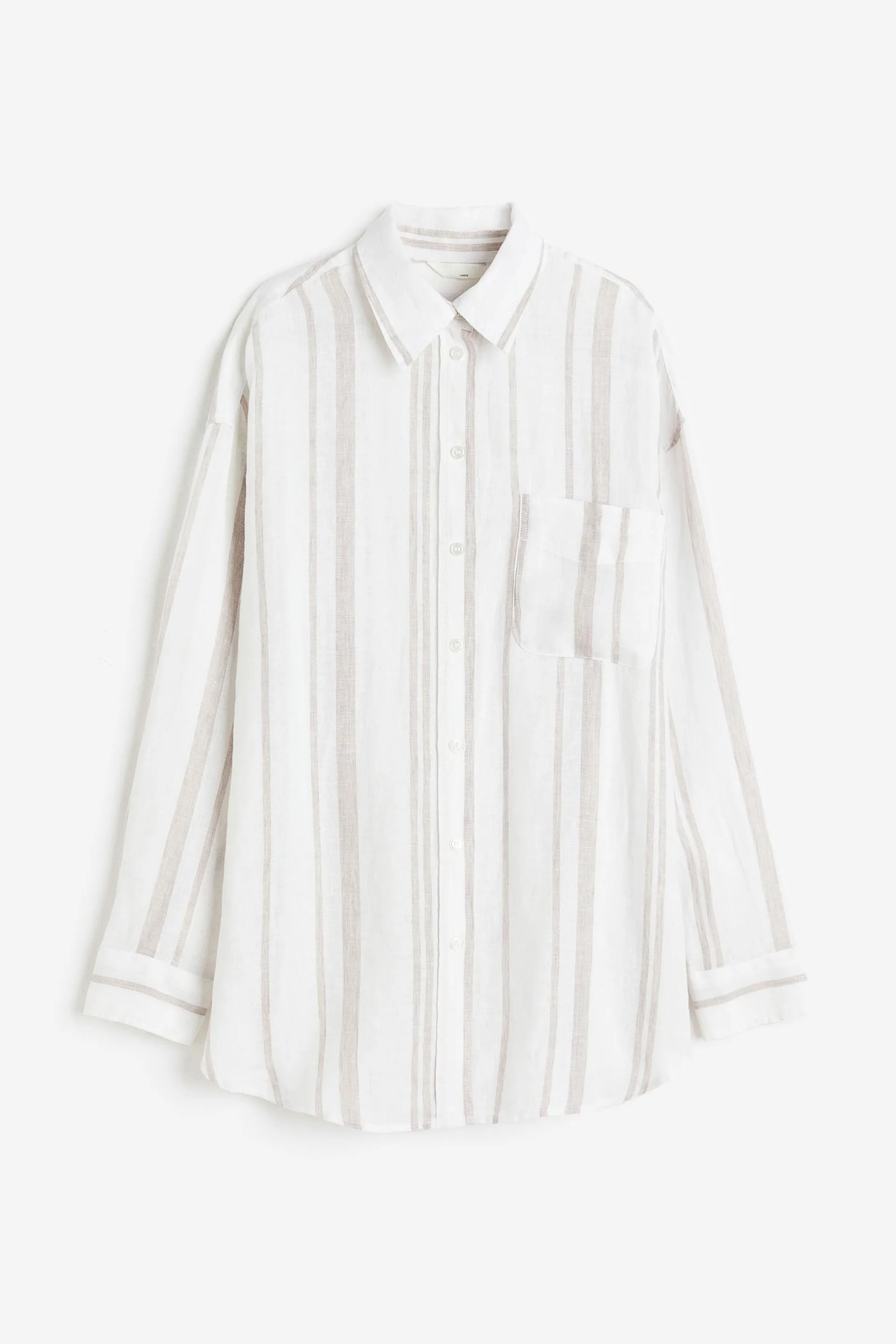 Camisa oversize de lino