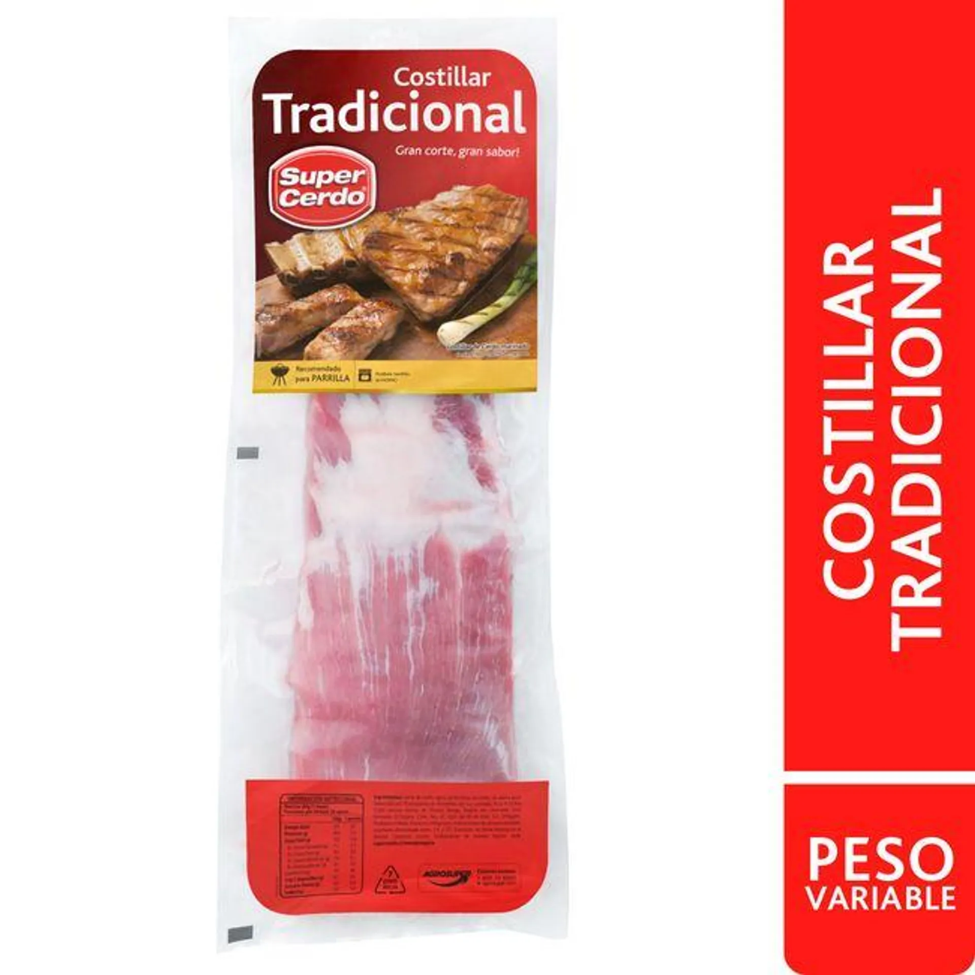 Costillar Super Cerdo Al Vacío kg