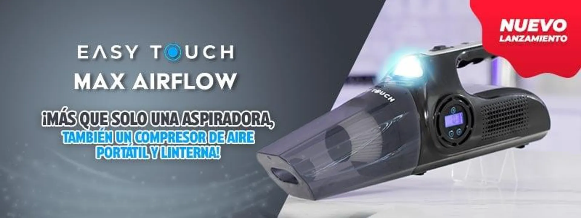 Aspiradora y compresor Easy Touch Max Airflow