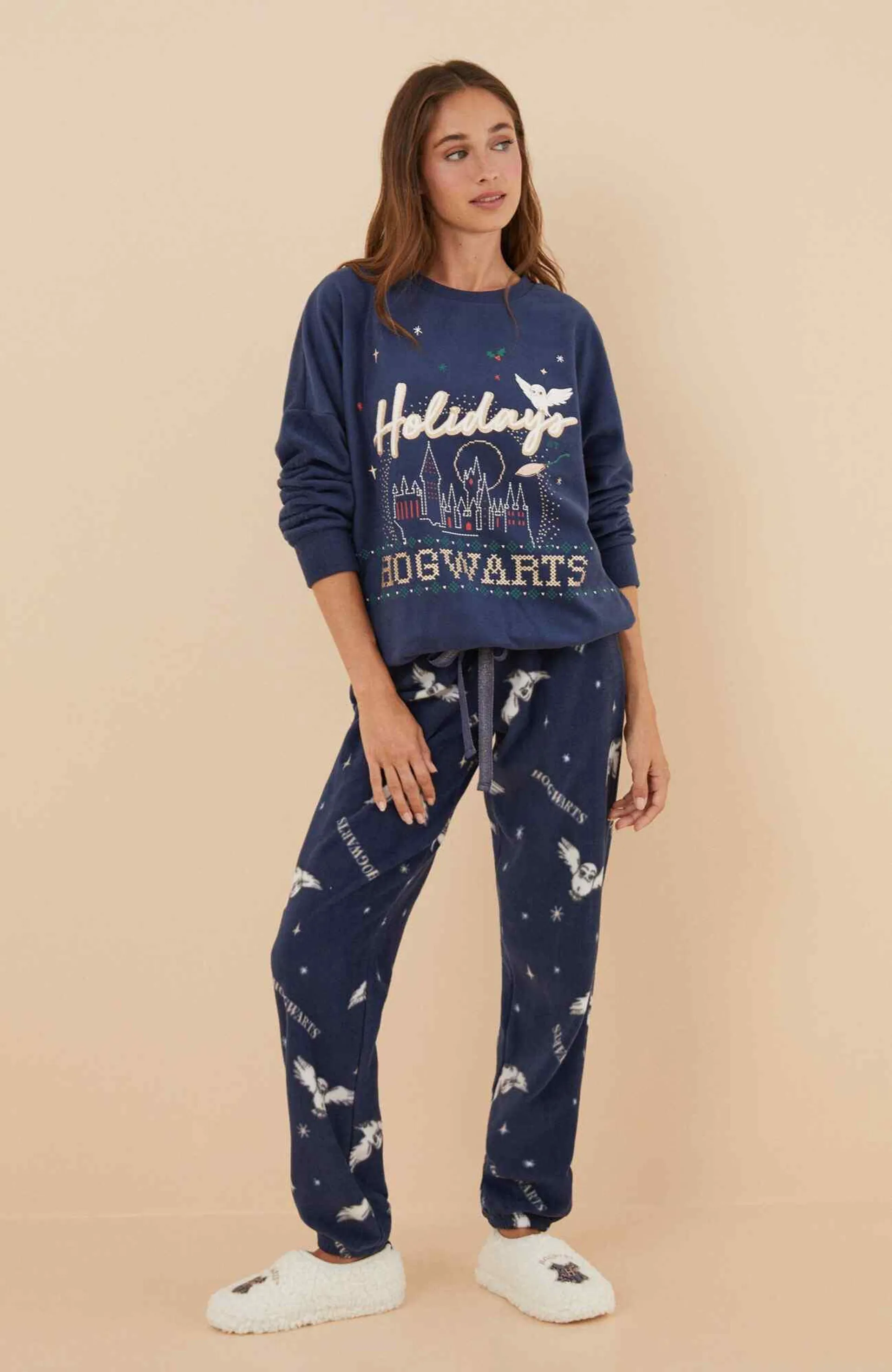 Pijama Polar Harry Potter Azul Women'Secret Crazy Harry Potter