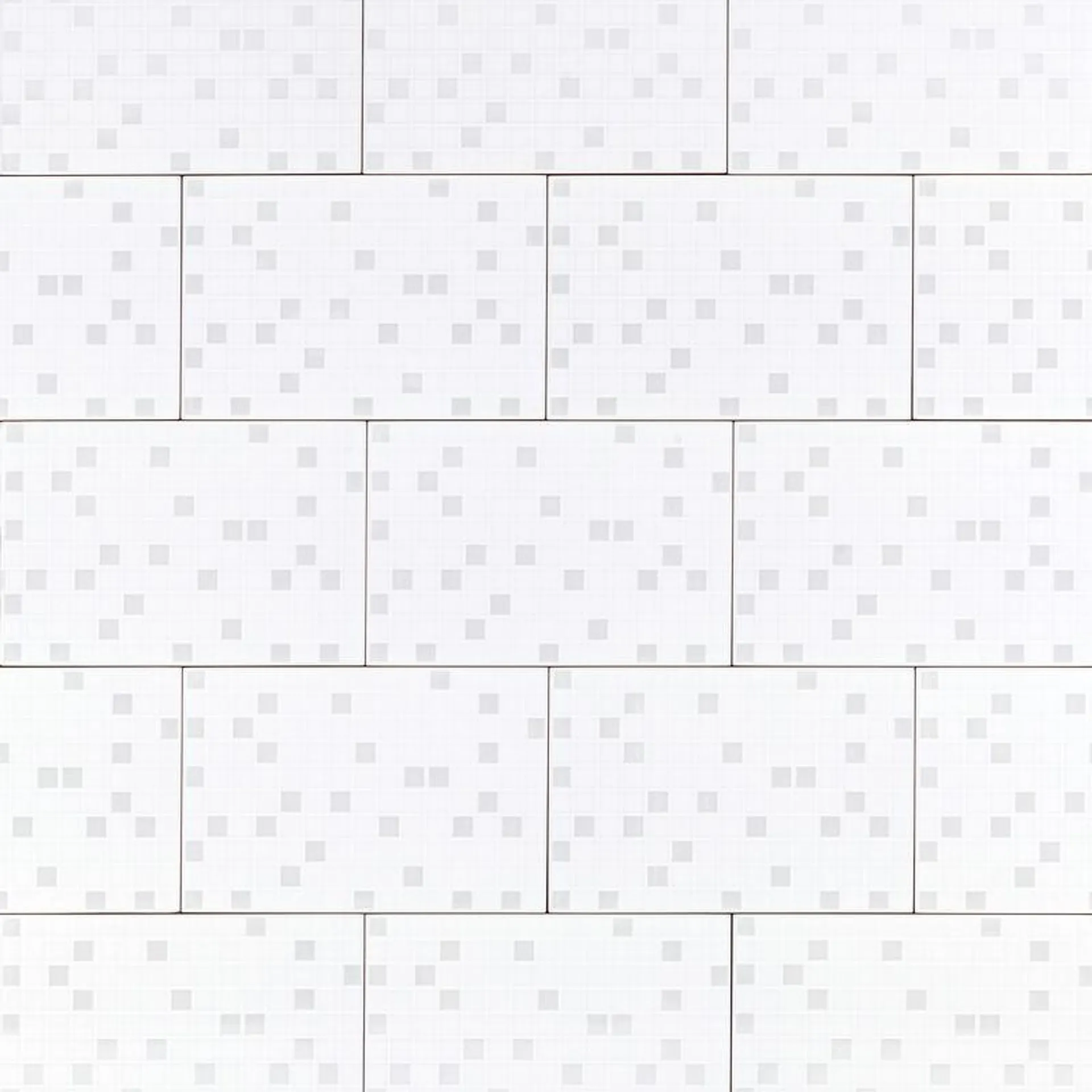 Cerámica Muro Frost Cuadros Blanco Brillante 20x30 cm