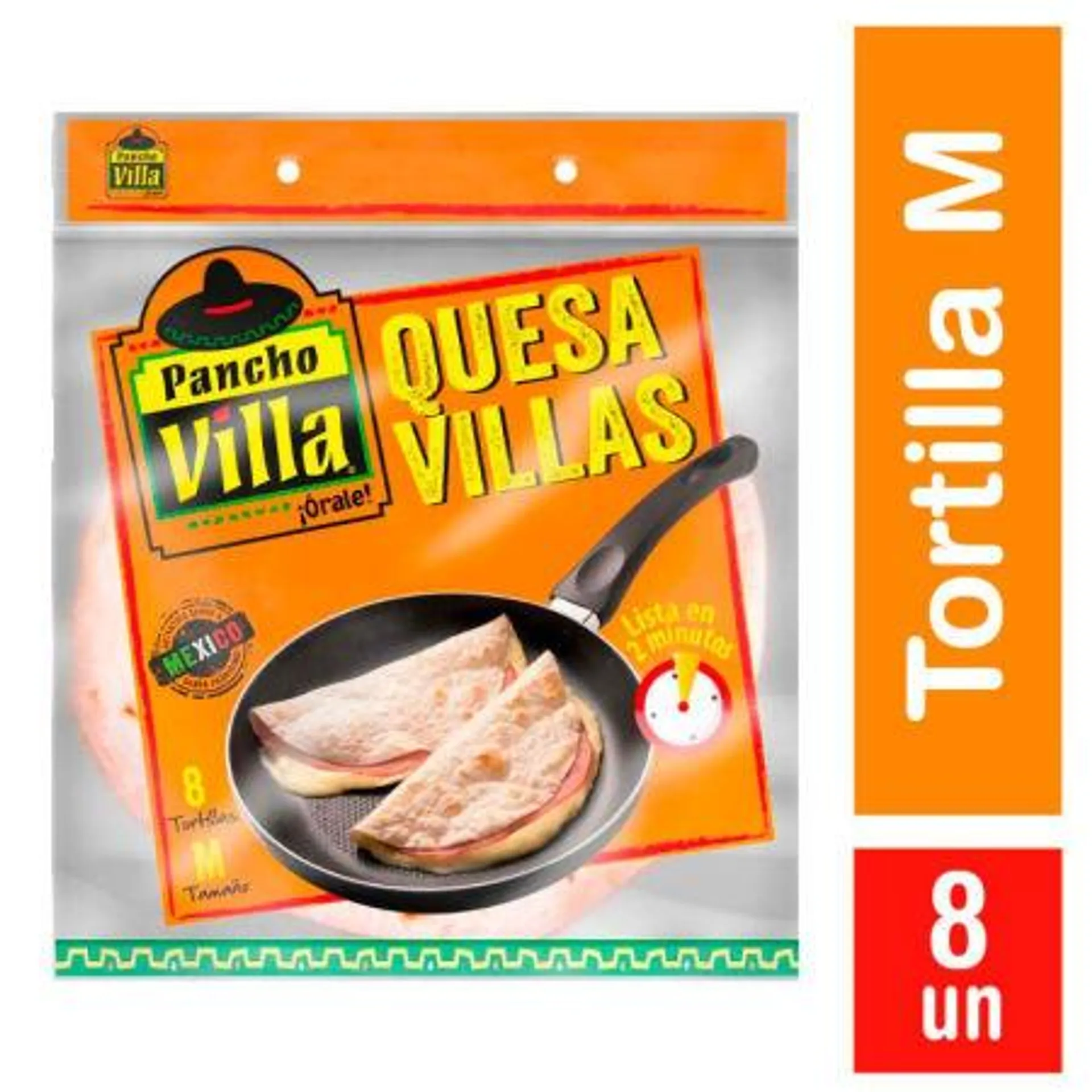 Pancho Villa - Tortillas Quesavilla M 8 Un, 200 g