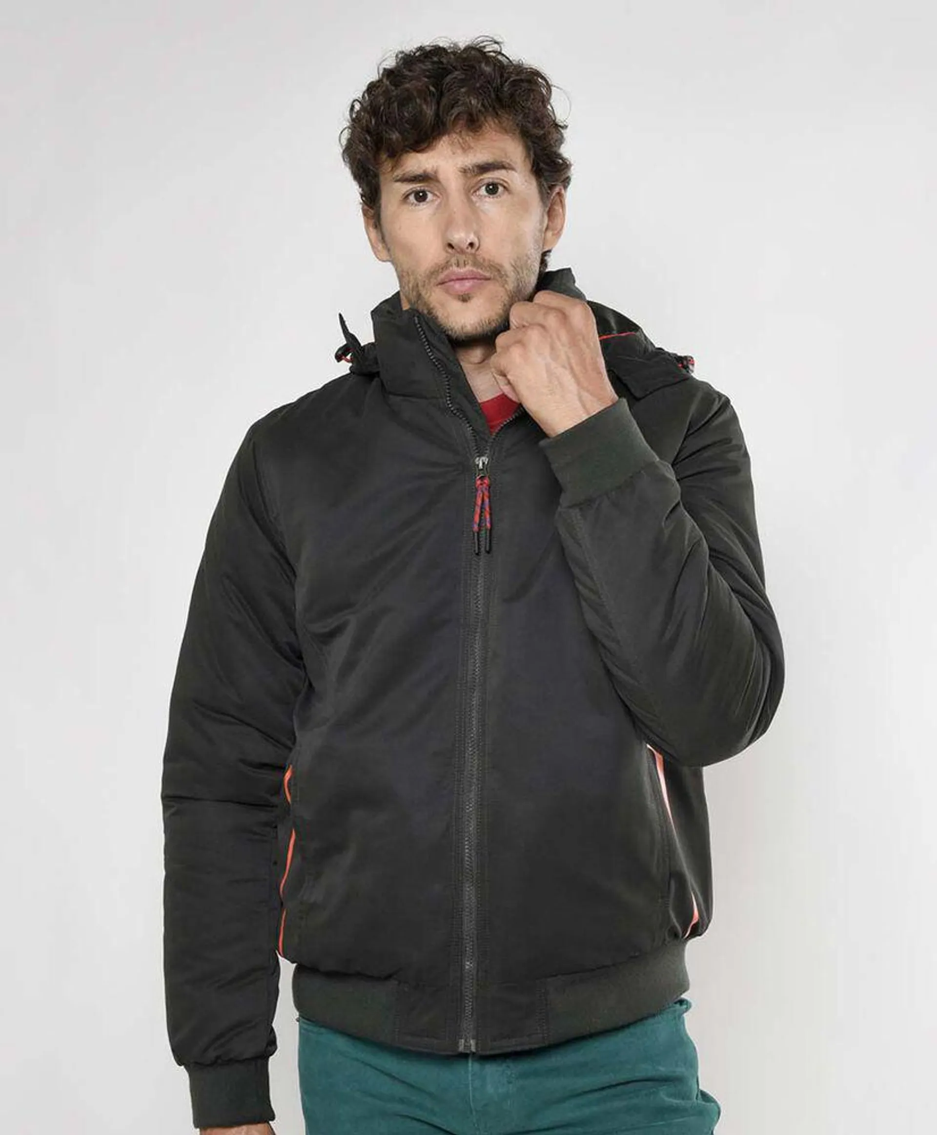 Parka hombre capucha extraíble