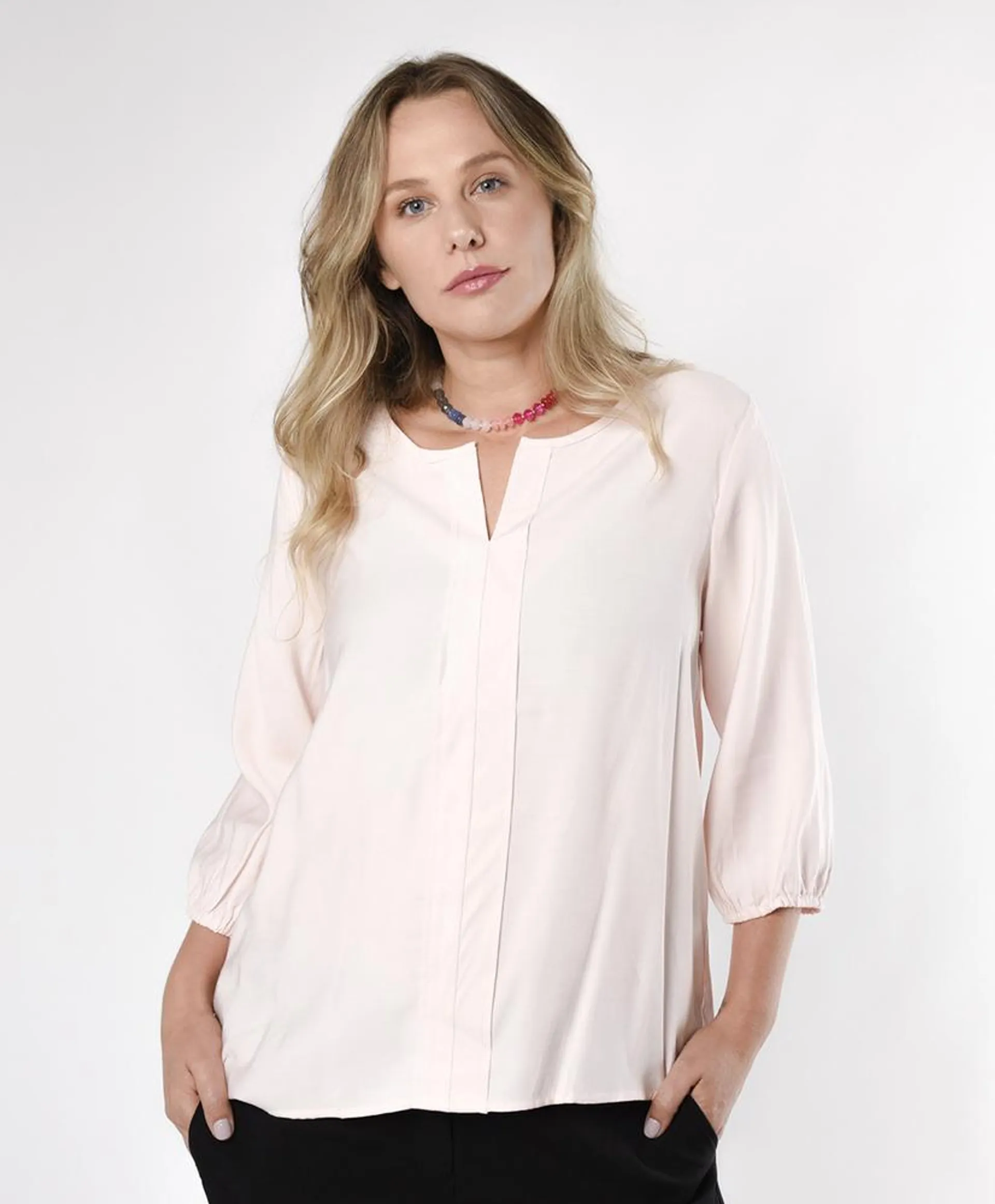 Blusa mujer costuras frontales