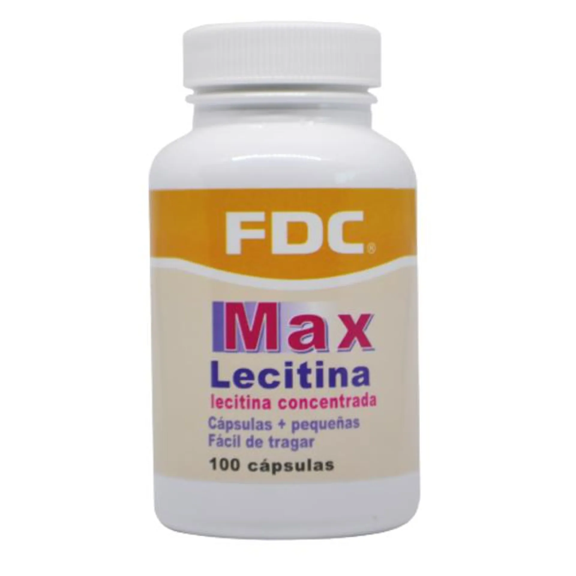 Max Lecitina x 100 cápsulas - FDC