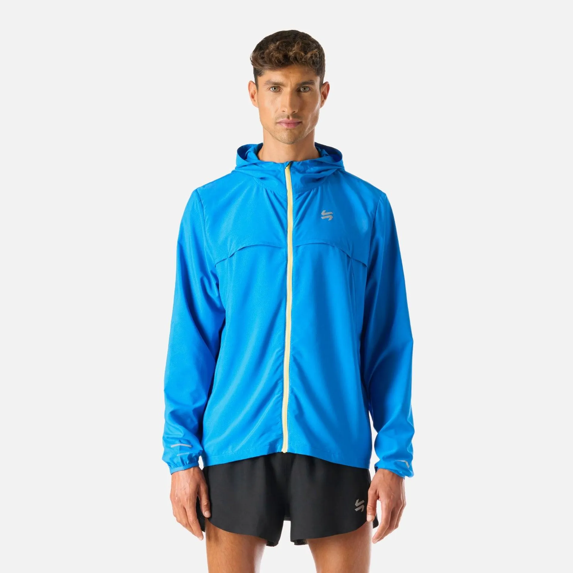 Chaqueta Hombre Built To Move Pro Windbreaker Jacket Azul Vulcano