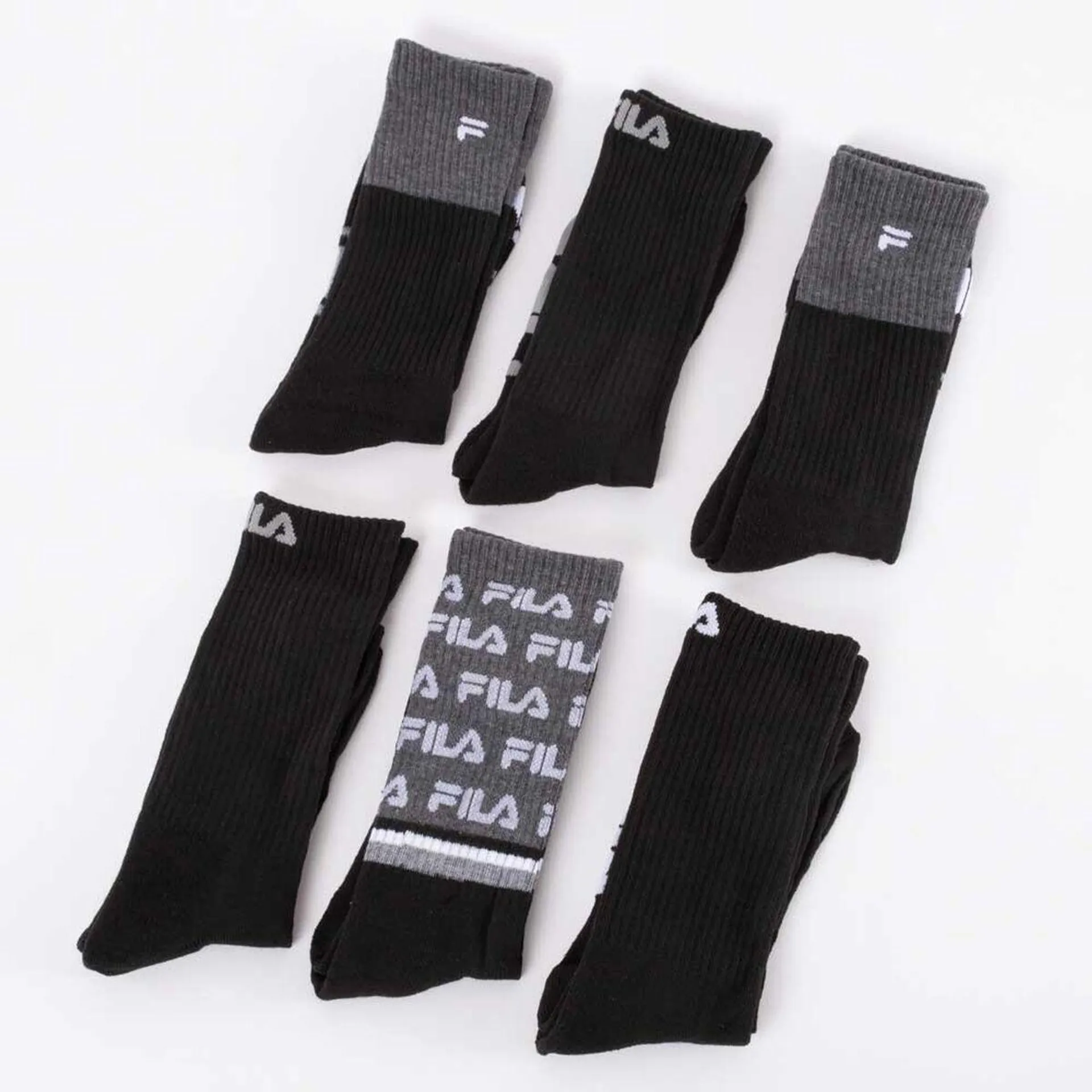 Pack 6 Unidades Calcetines Hombre Fila