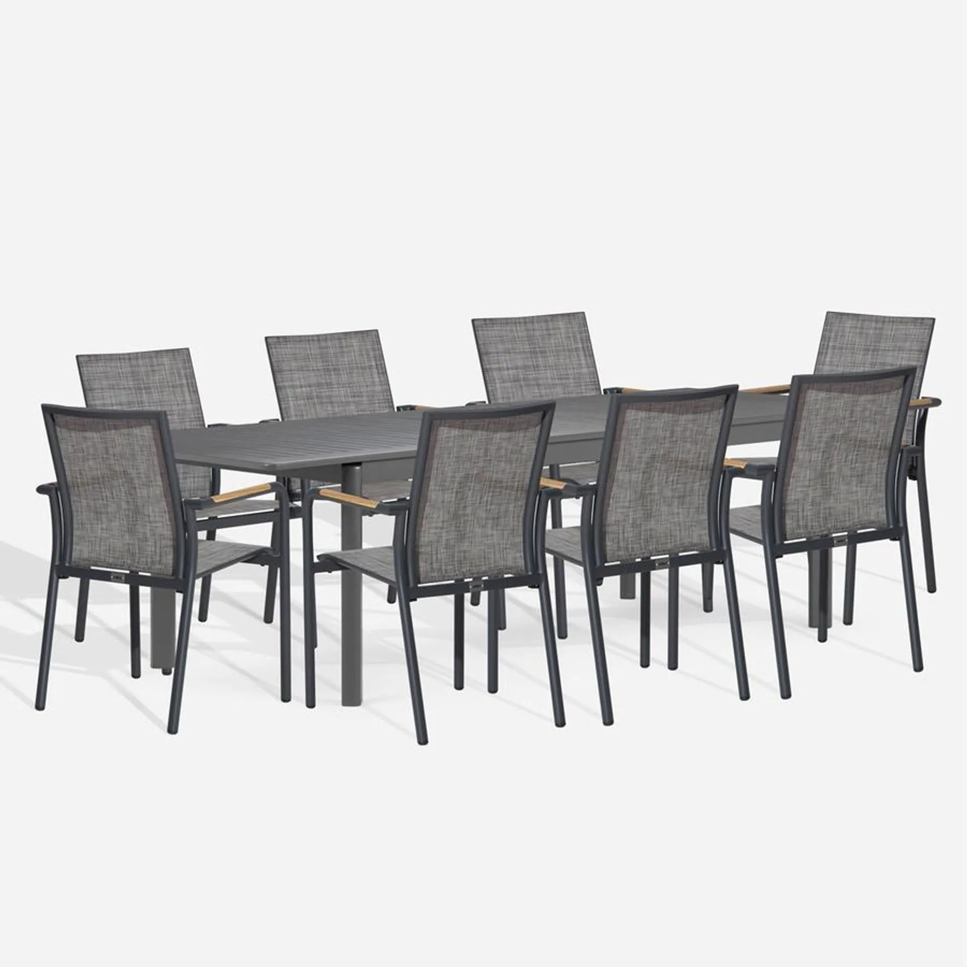 Mesa de Comedor Tallows + 8 Sillas Sanya