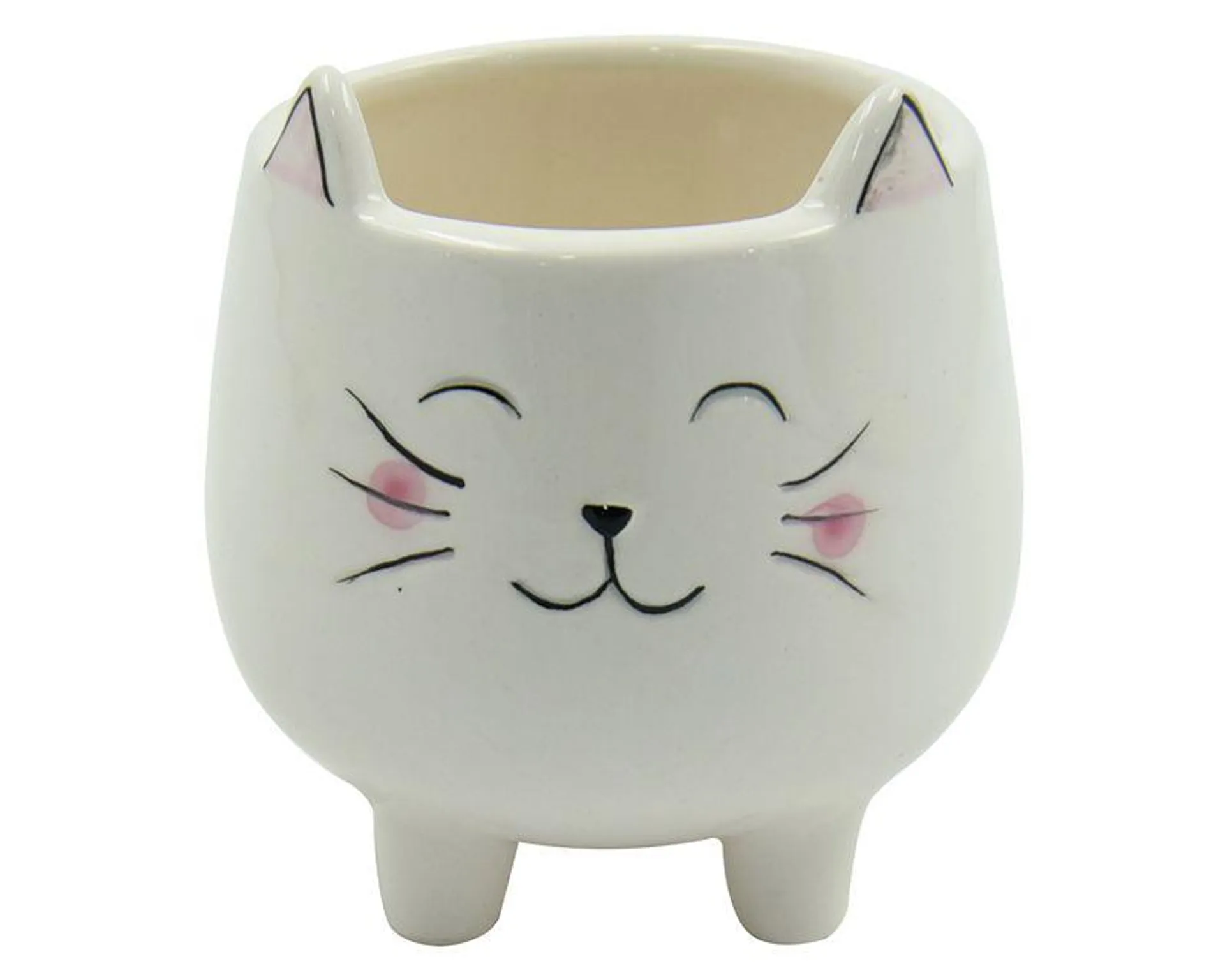 MACETA CERAMICA GATO