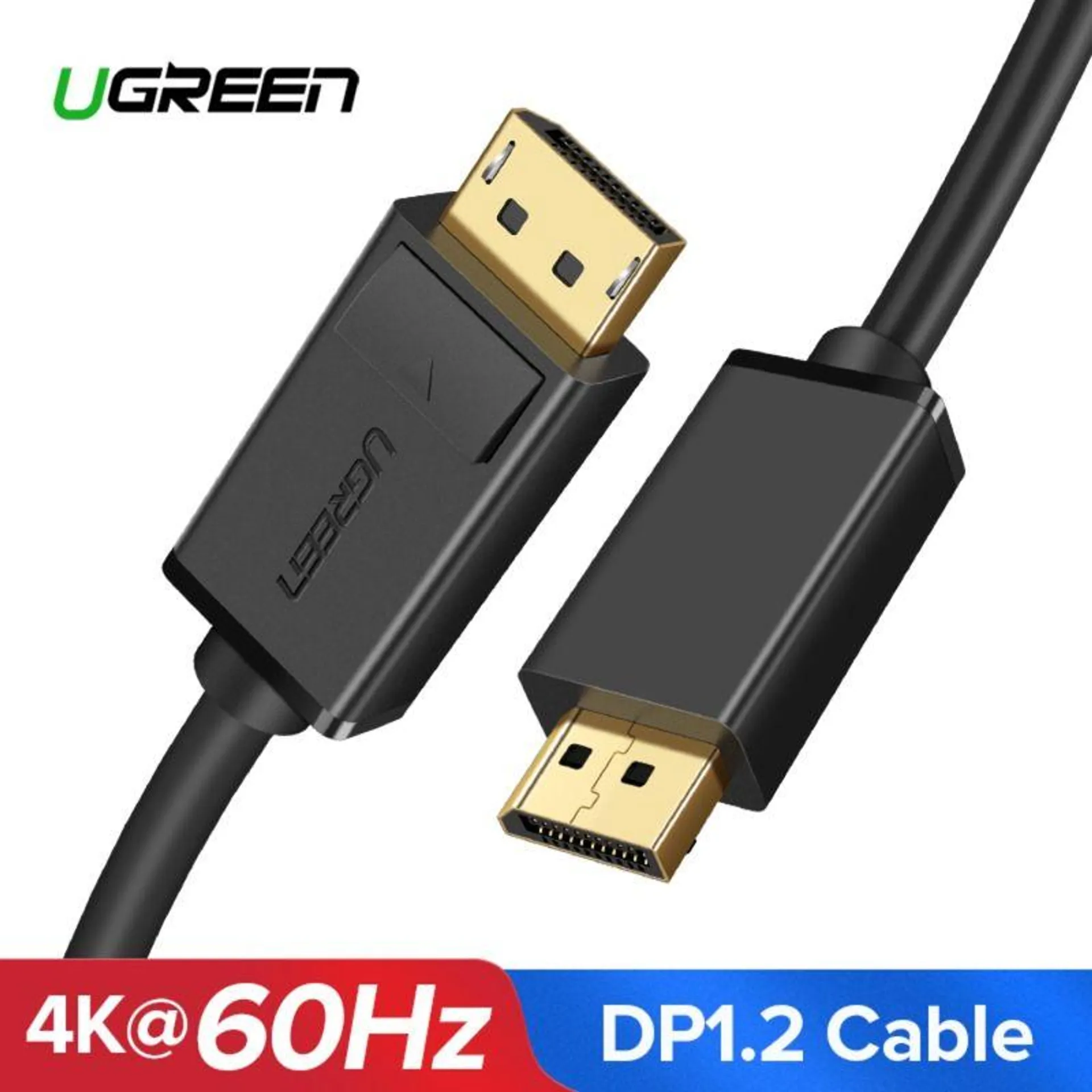 UGREEN CABLE DISPLAYPORT 1.2 M/M (4K/60HZ) O ( 2K/144HZ) 2M DP102