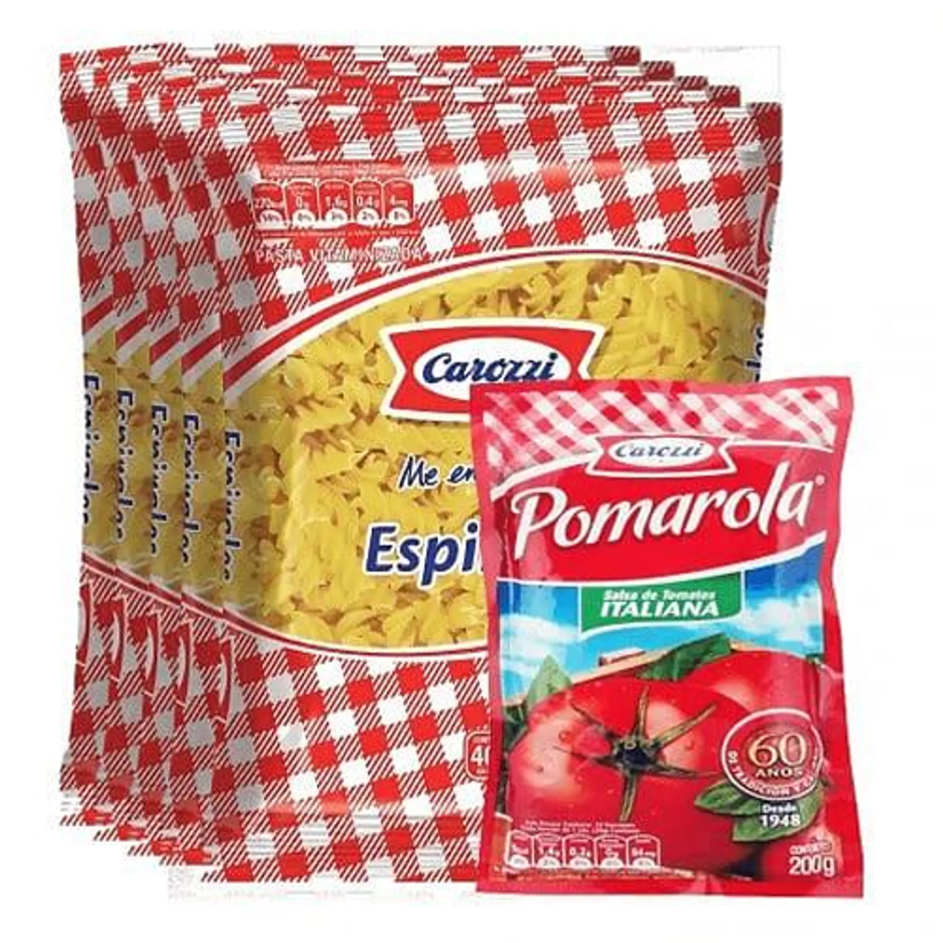 Pack Carozzi 5 Espirales + Pomarola