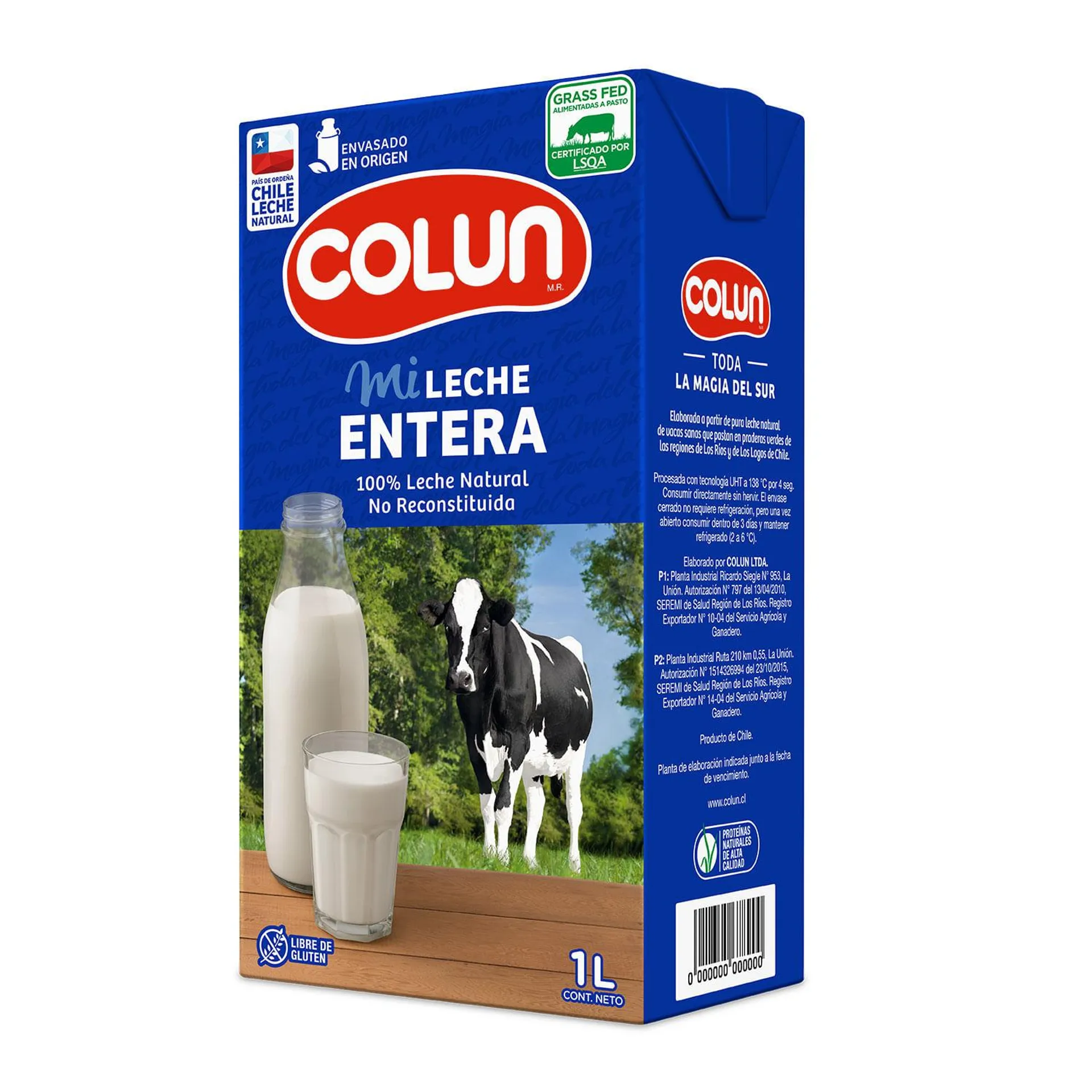 Leche Colun Entera 1 L