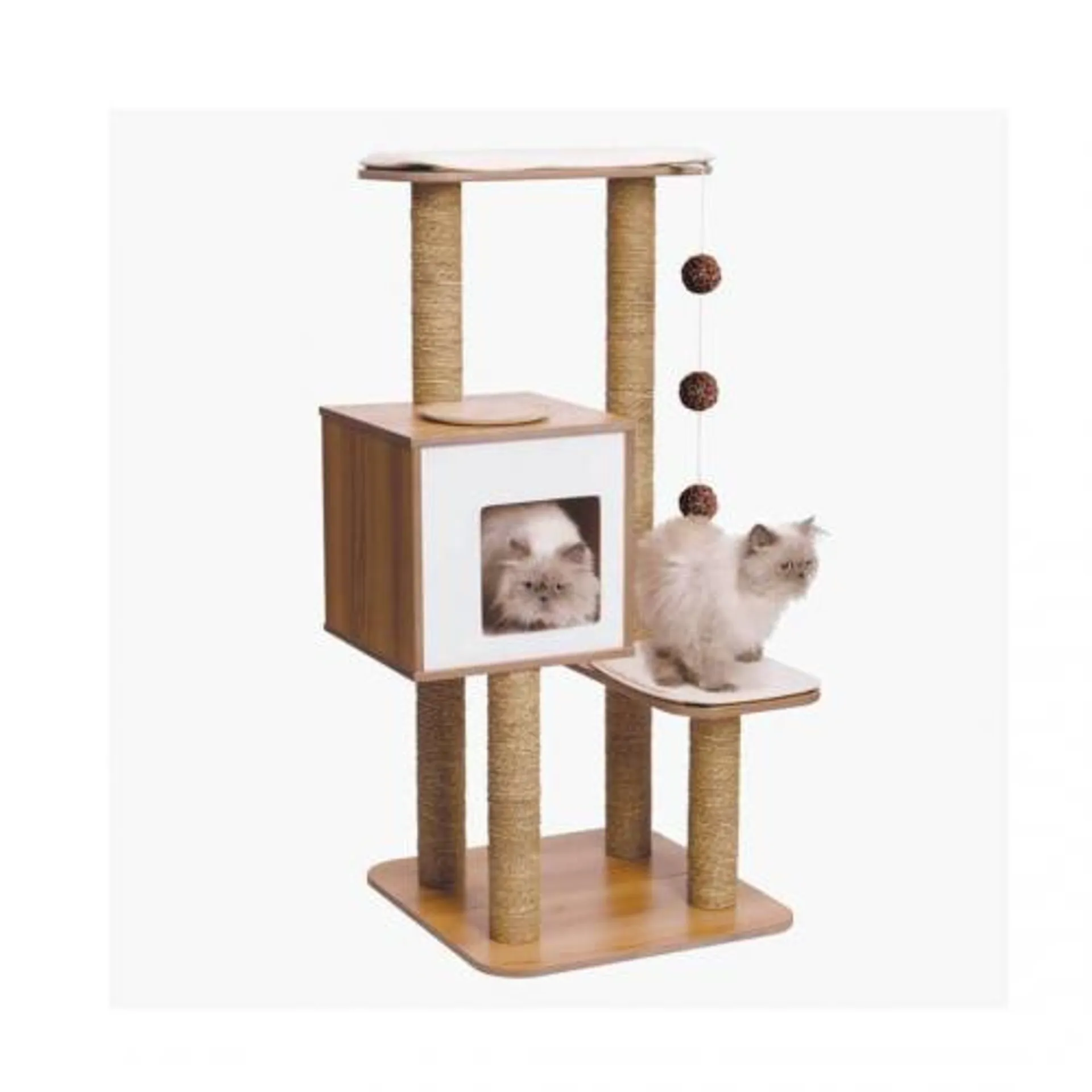 CATIT VESPER CAT FURNITURE V HIGH BASE NOGAL