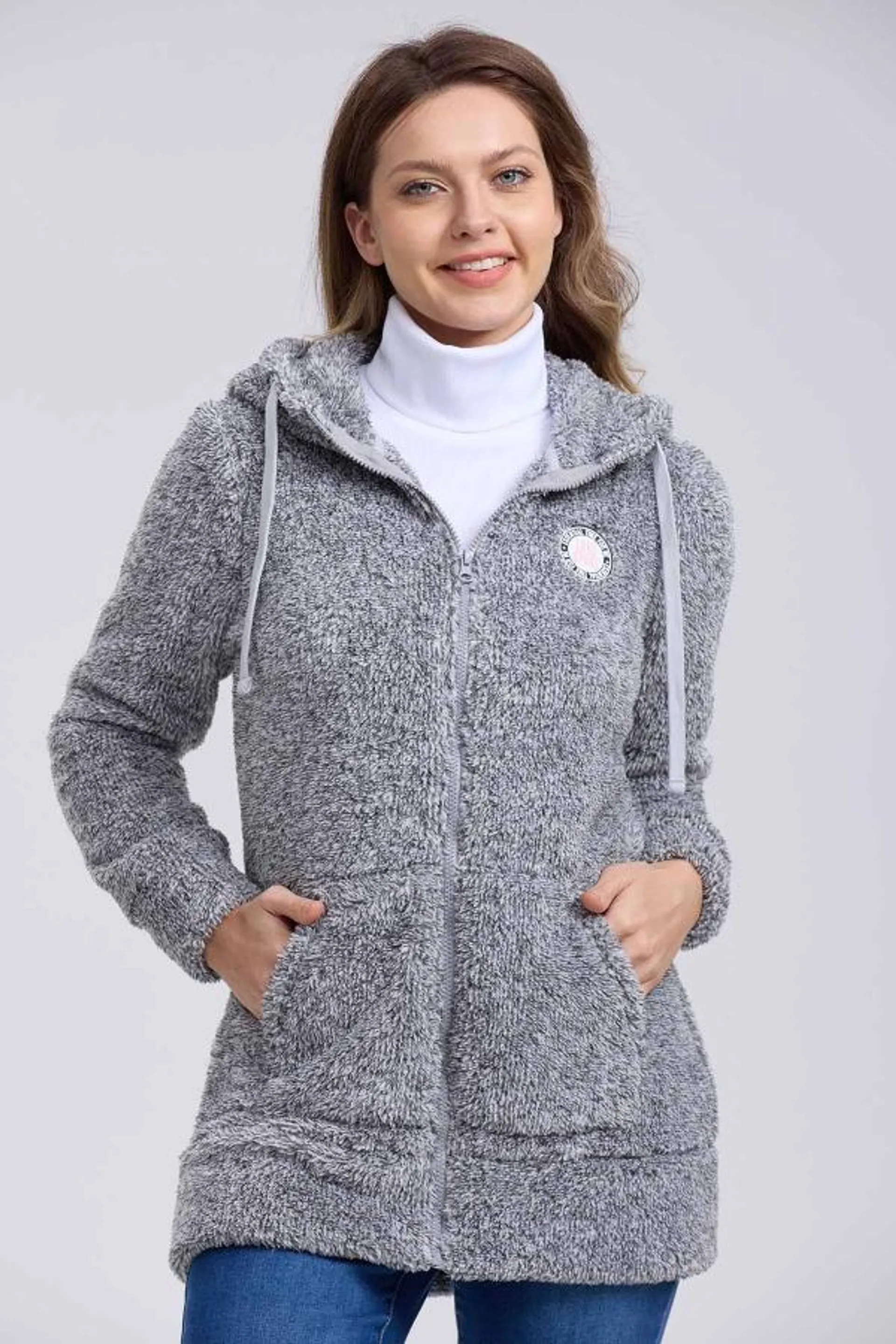 Polar mujer deporte gris melange