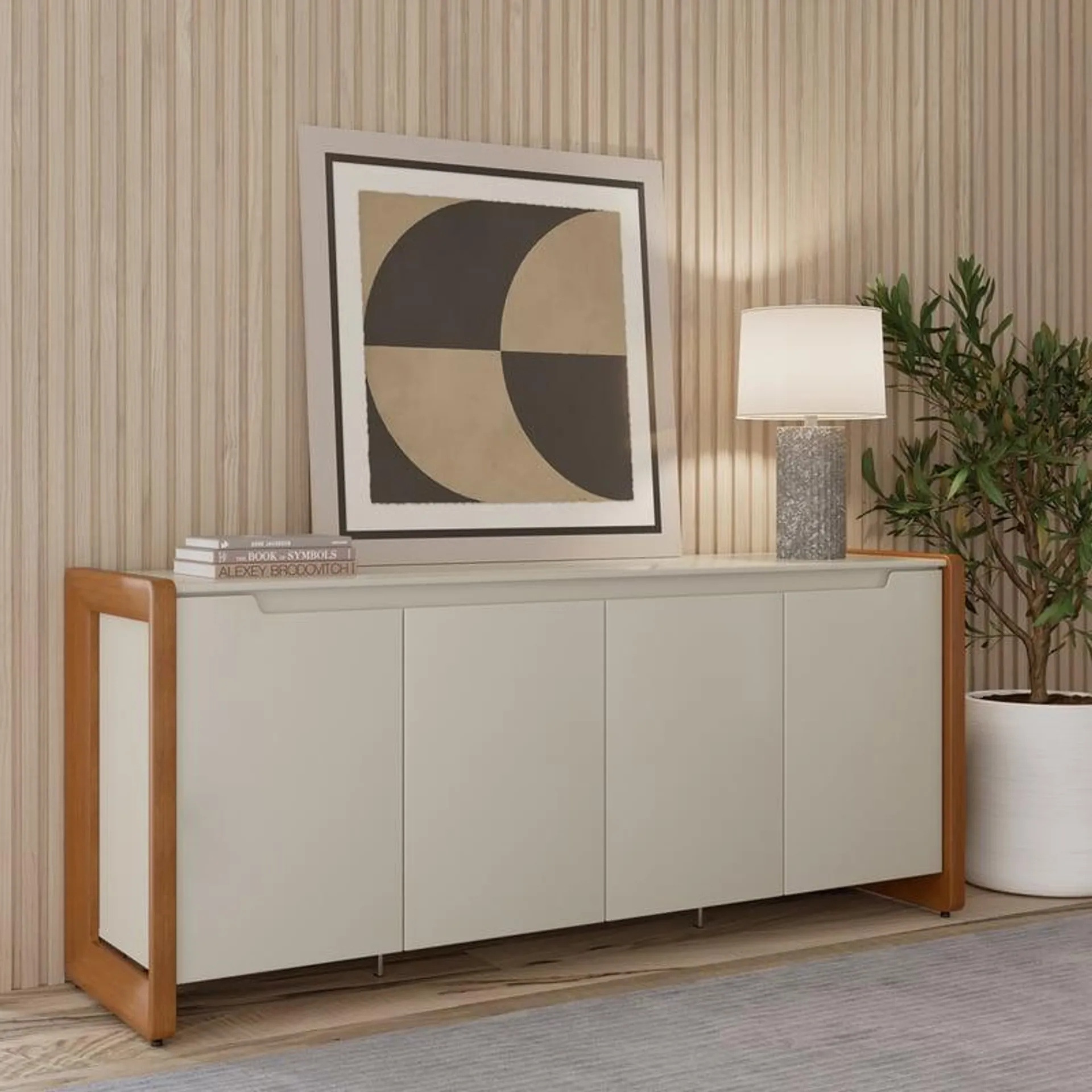 Buffet Bristol Off White Natural Decocasa