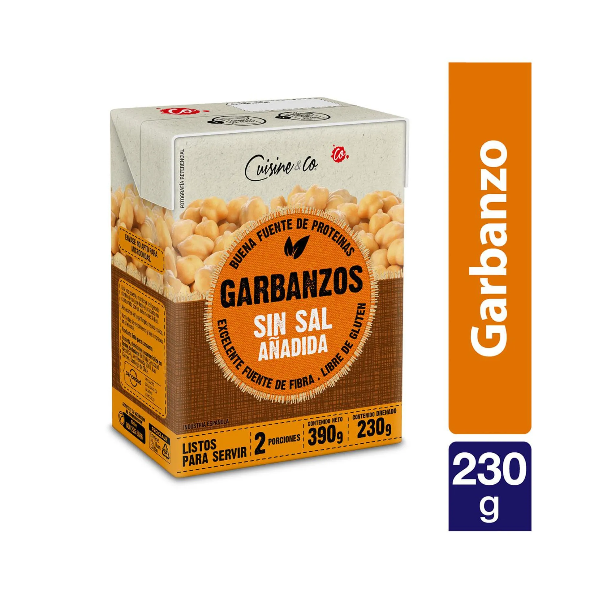 Garbanzos 230 g drenado