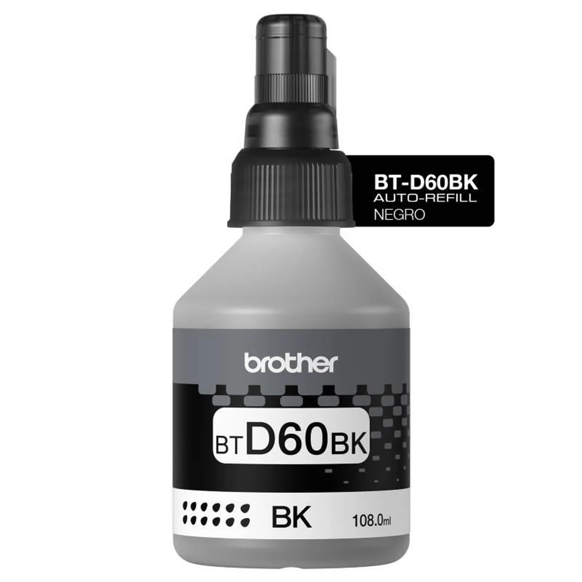 Botella Tinta Auto-Refill Negro BT-D60BK