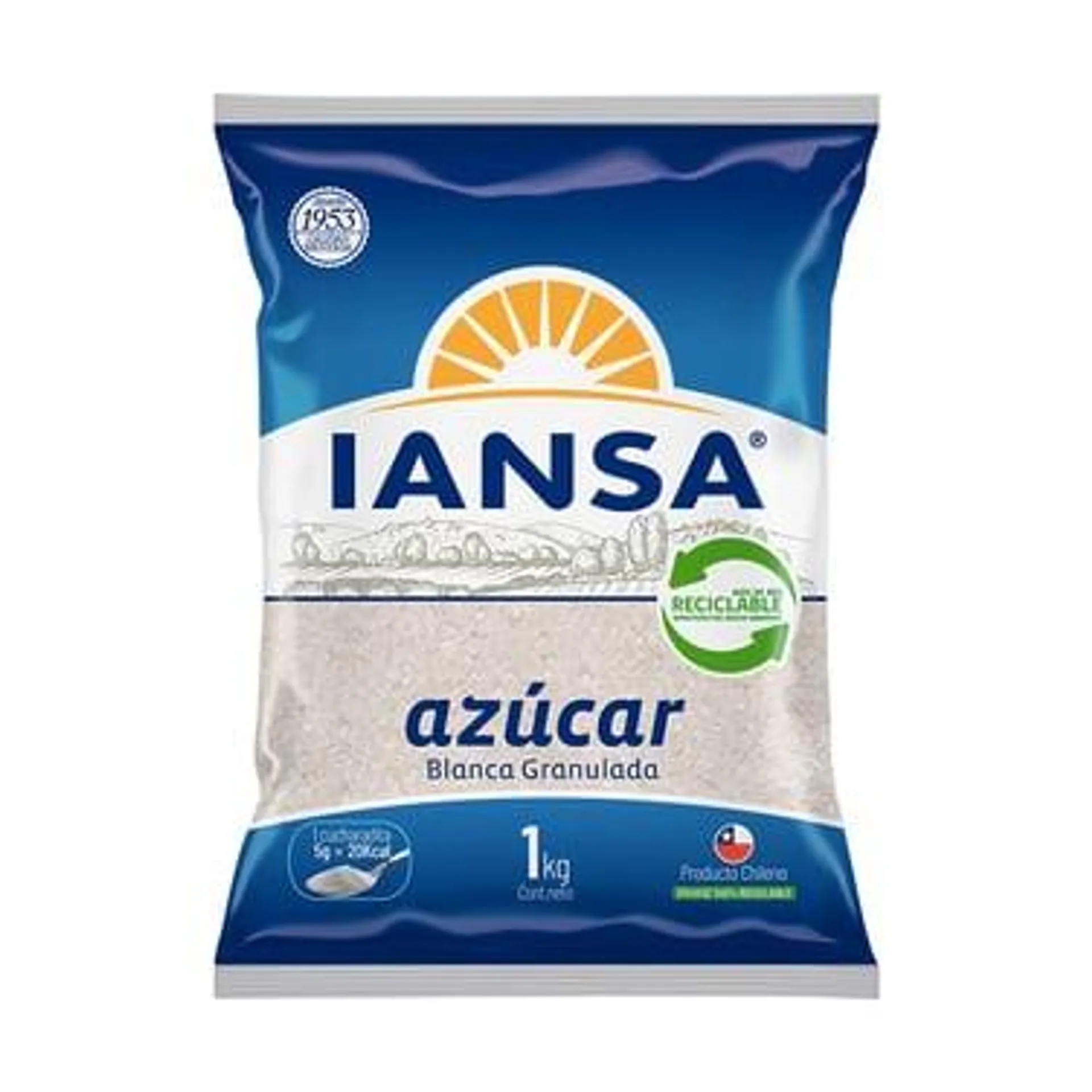 Azúcar blanca granulada Iansa 1 kg