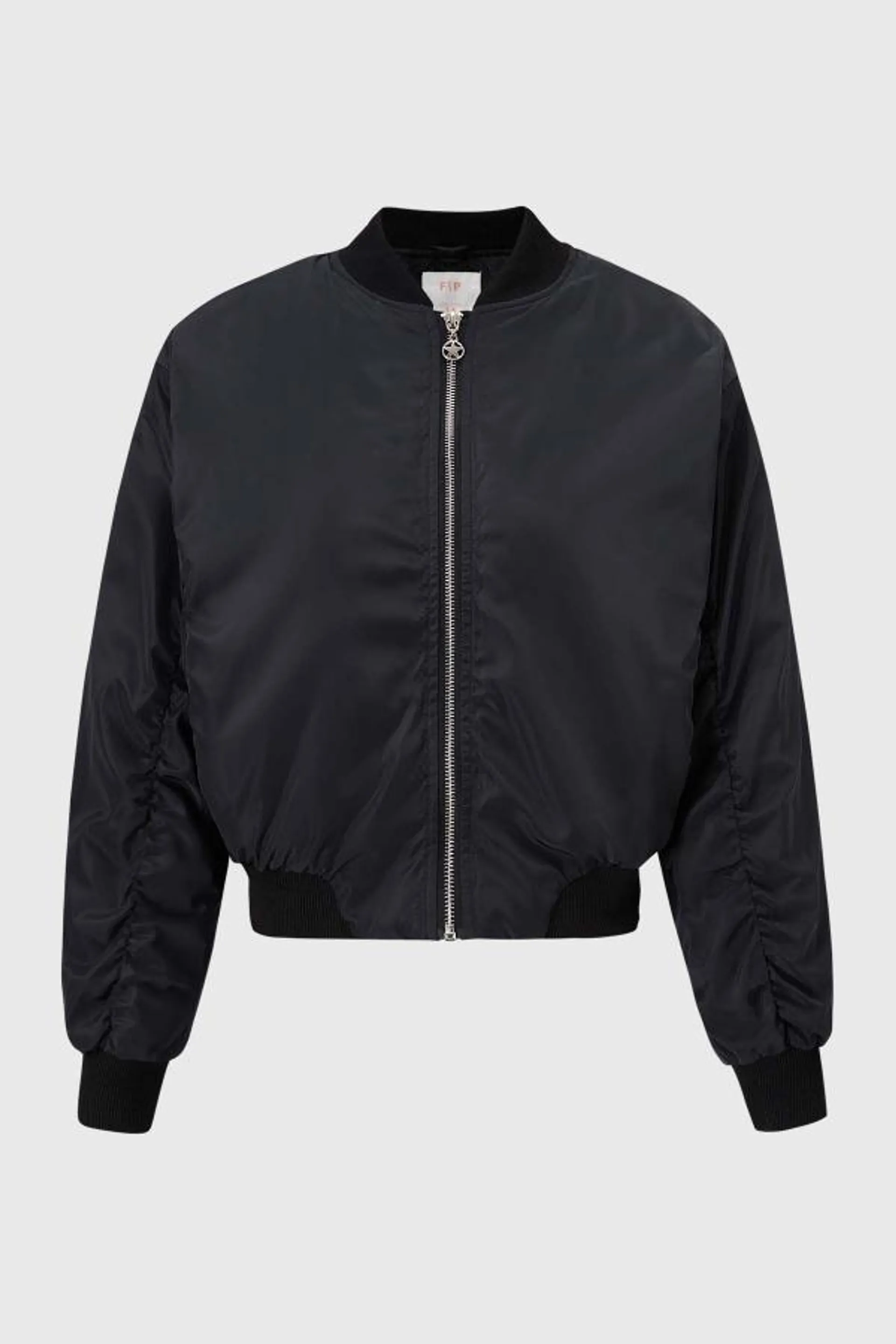 Chaqueta niÑa bomber negro i