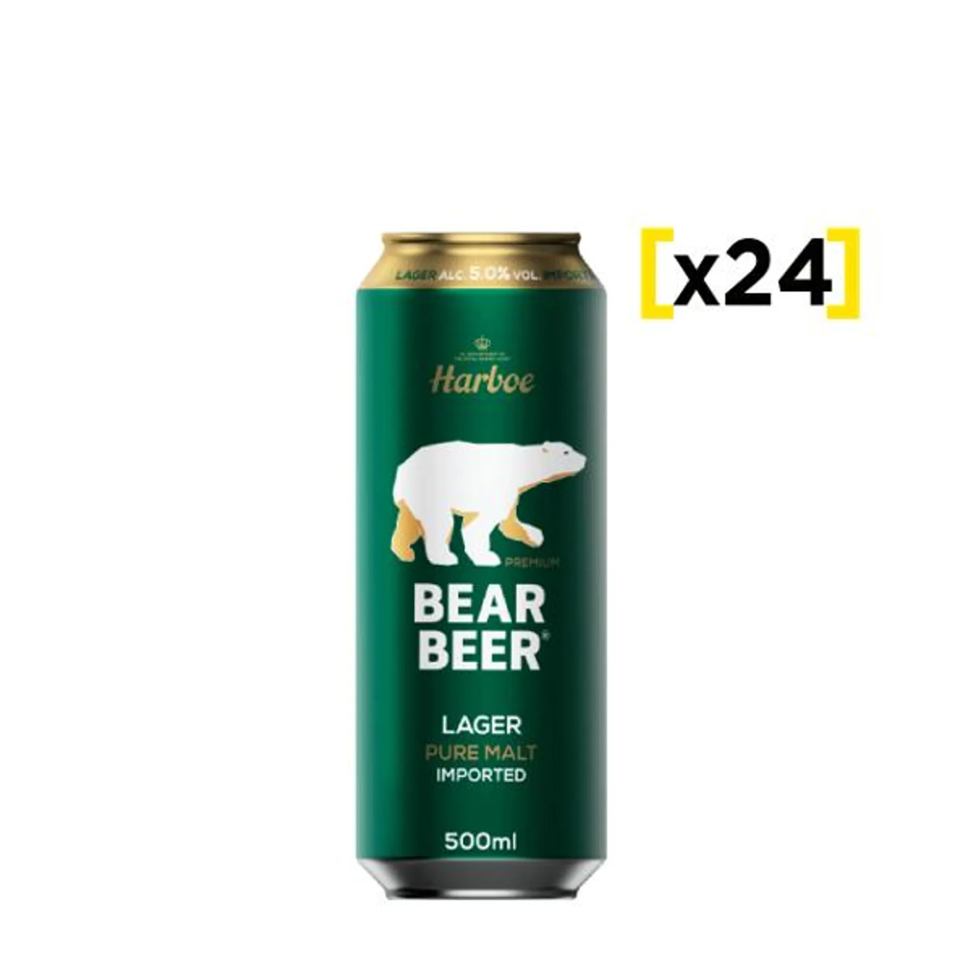 Cerveza Bear Beer Lager lata 500 CC x24