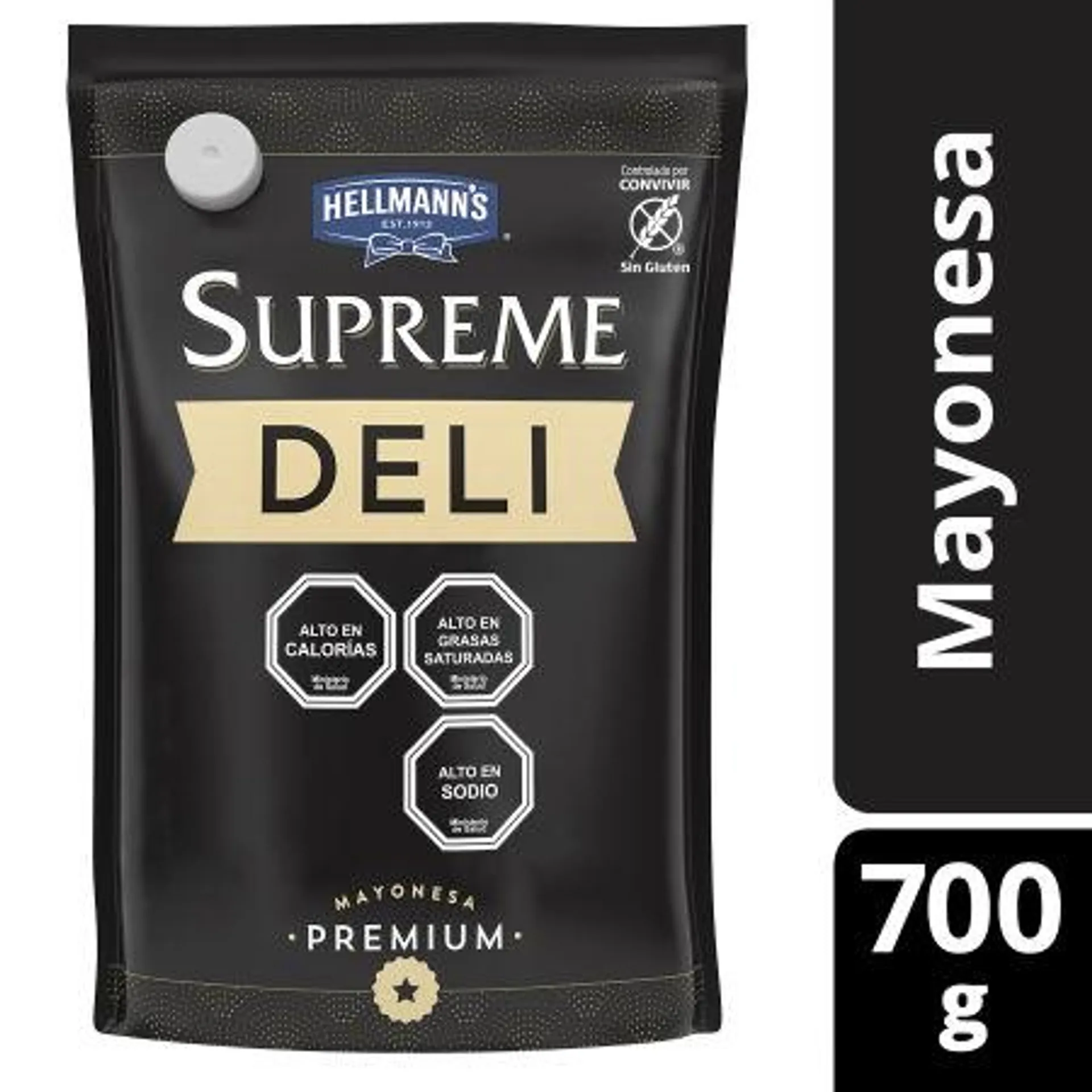 Hellmann's - Mayonesa Supreme Deli Doypack, 700 g