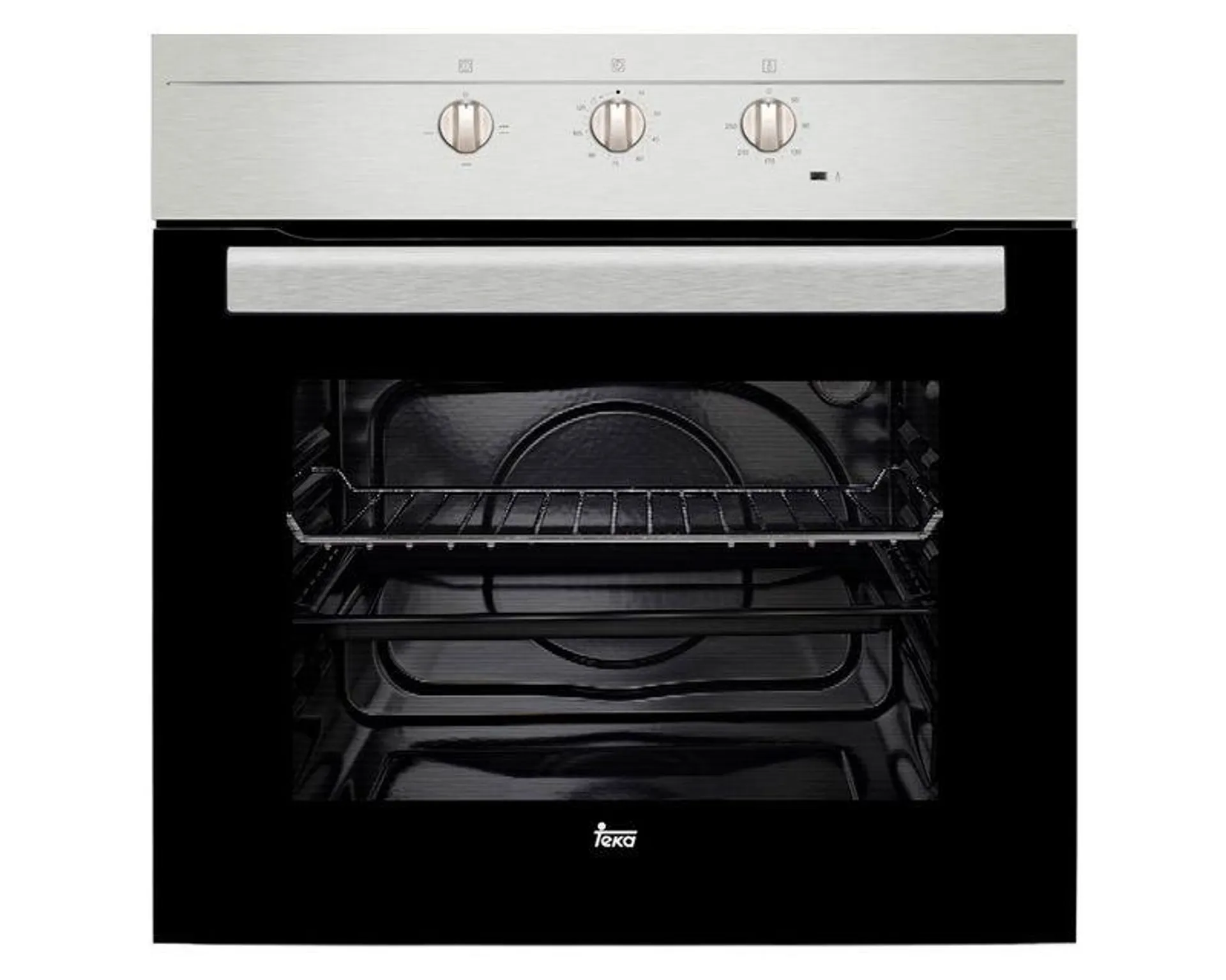 Horno eléctrico empotrado HS 445 SS negro/gris 62 lt