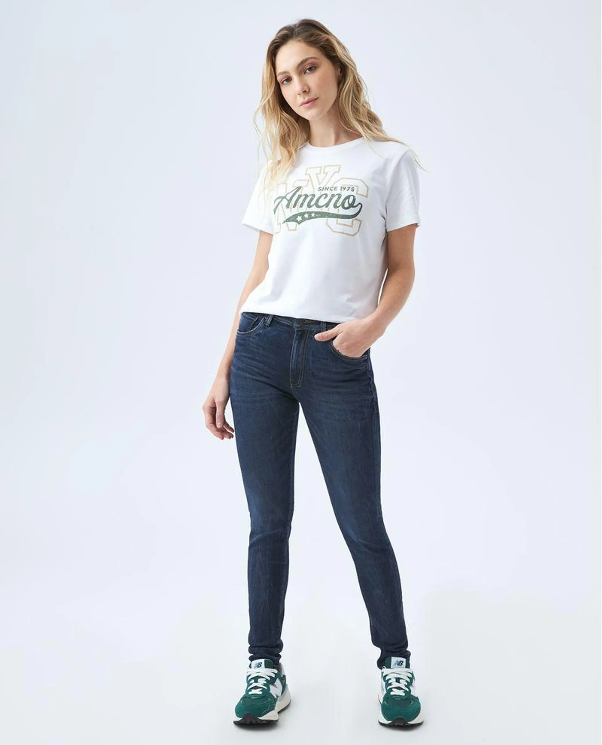 Jean Skinny oscuro para mujer