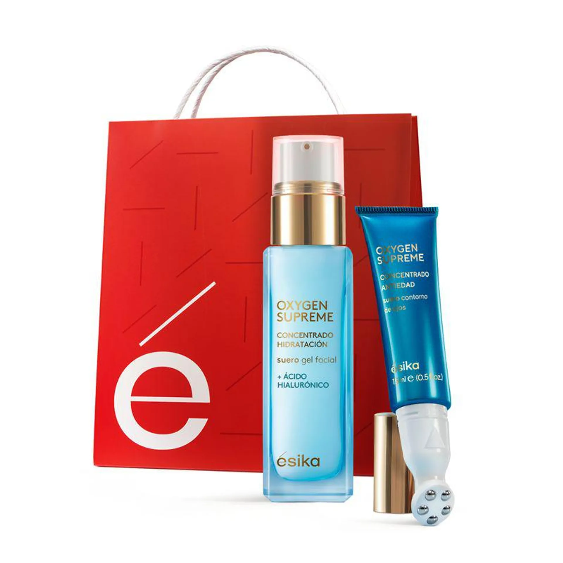 Set Suero facial hidratante + contorno de ojos Oxygen Supreme