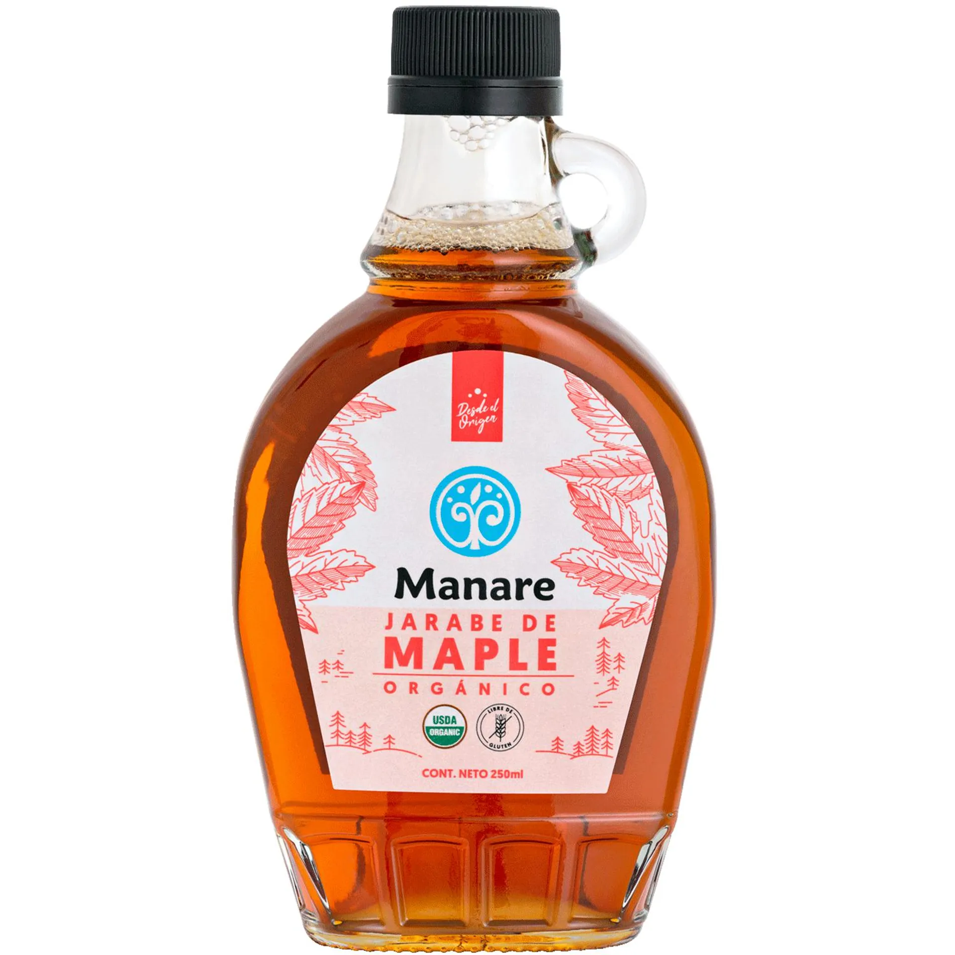 Jarabe/syrup maple orgánico Manare 250 ml