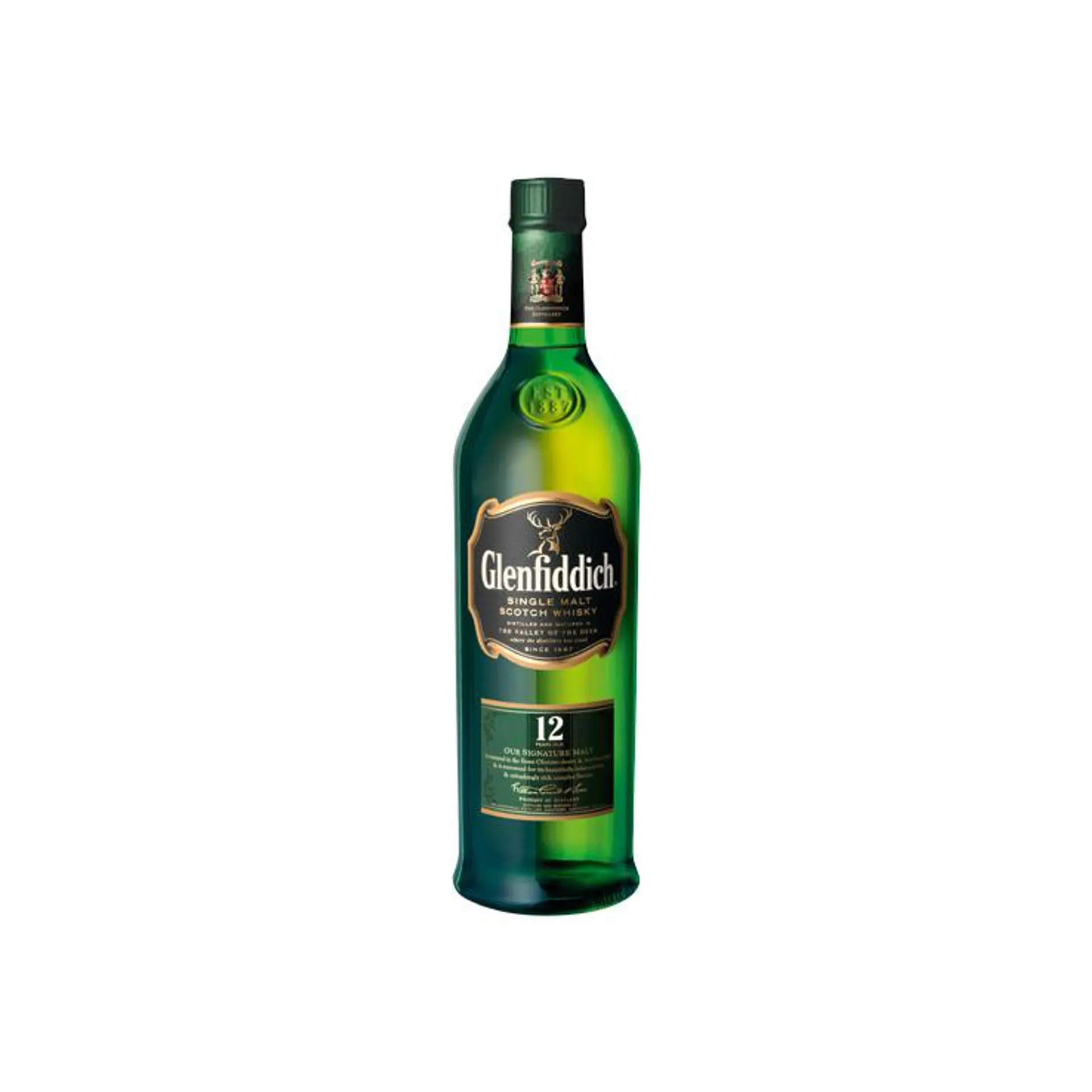 Whisky Glenfiddich Single Malt 12 Años 750 CC