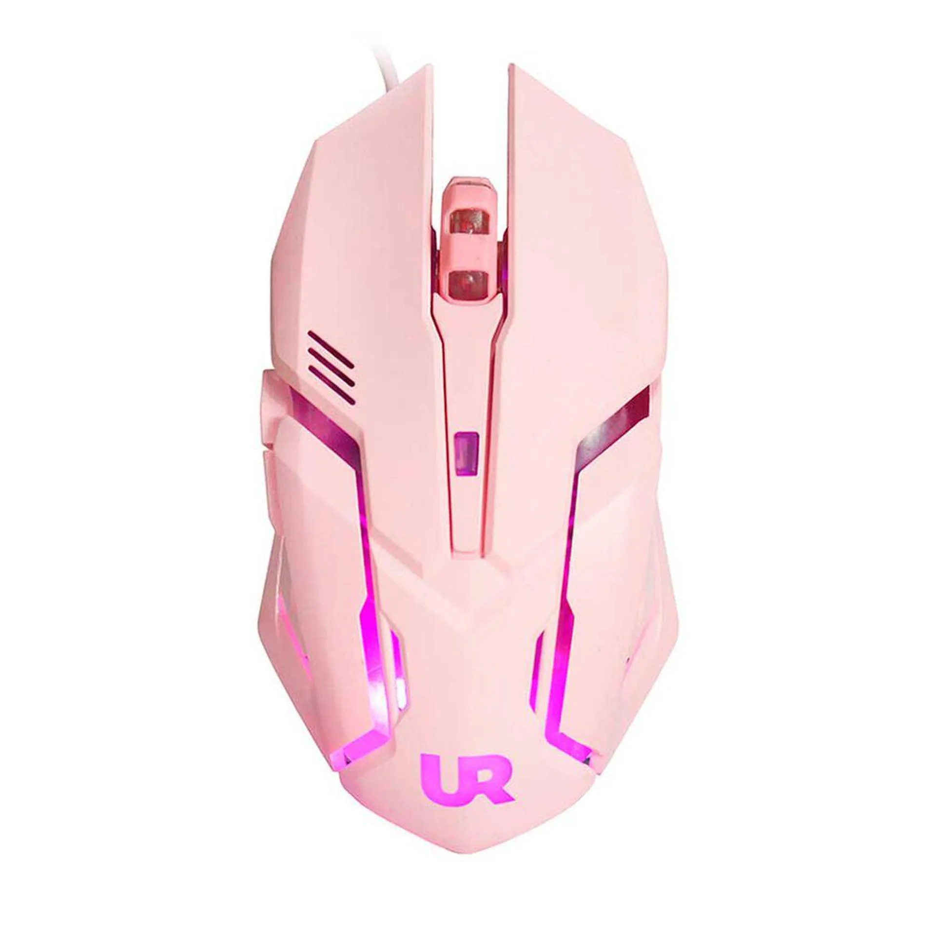 Mouse Gamer Urbano USB RGB Rosado