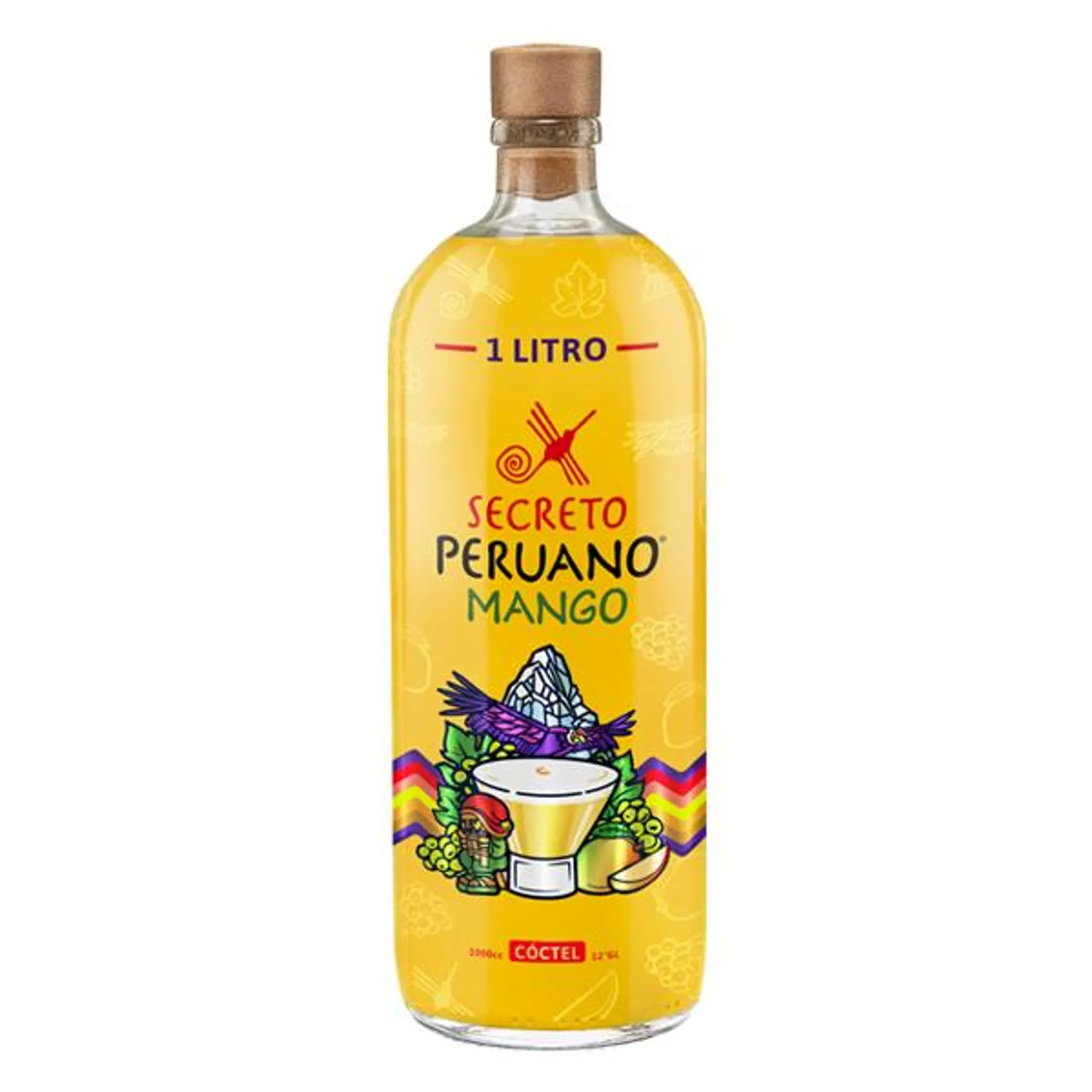 Pisco Sour Secreto Peruano mango 1 litro