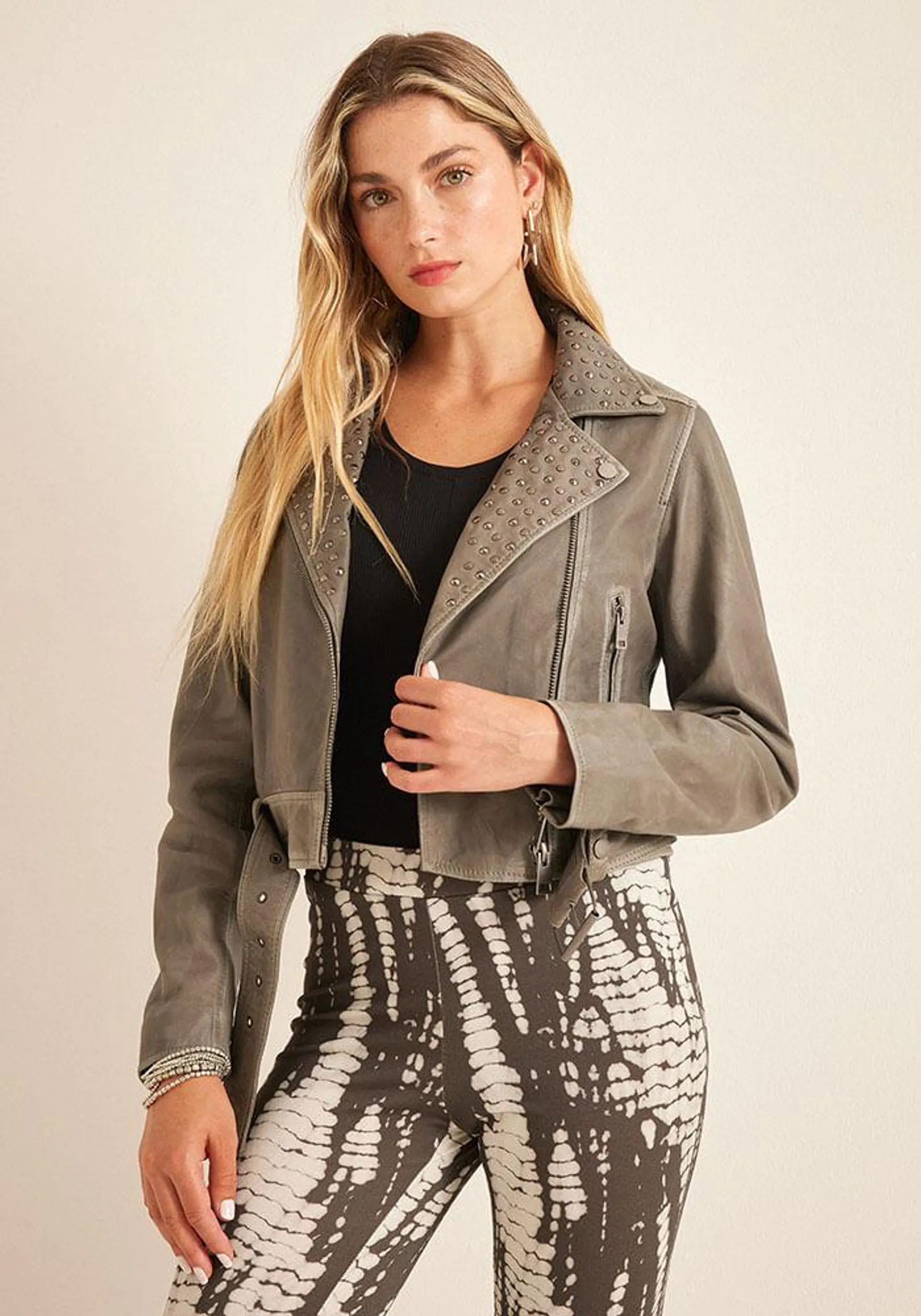 Chaqueta Cuero Biker