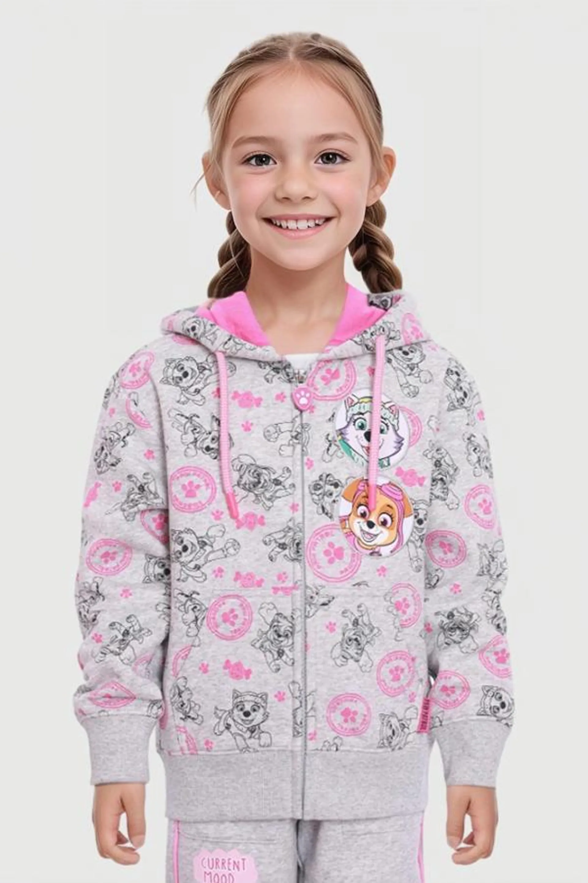 PolerÓn niÑa paw patrol gris melange i