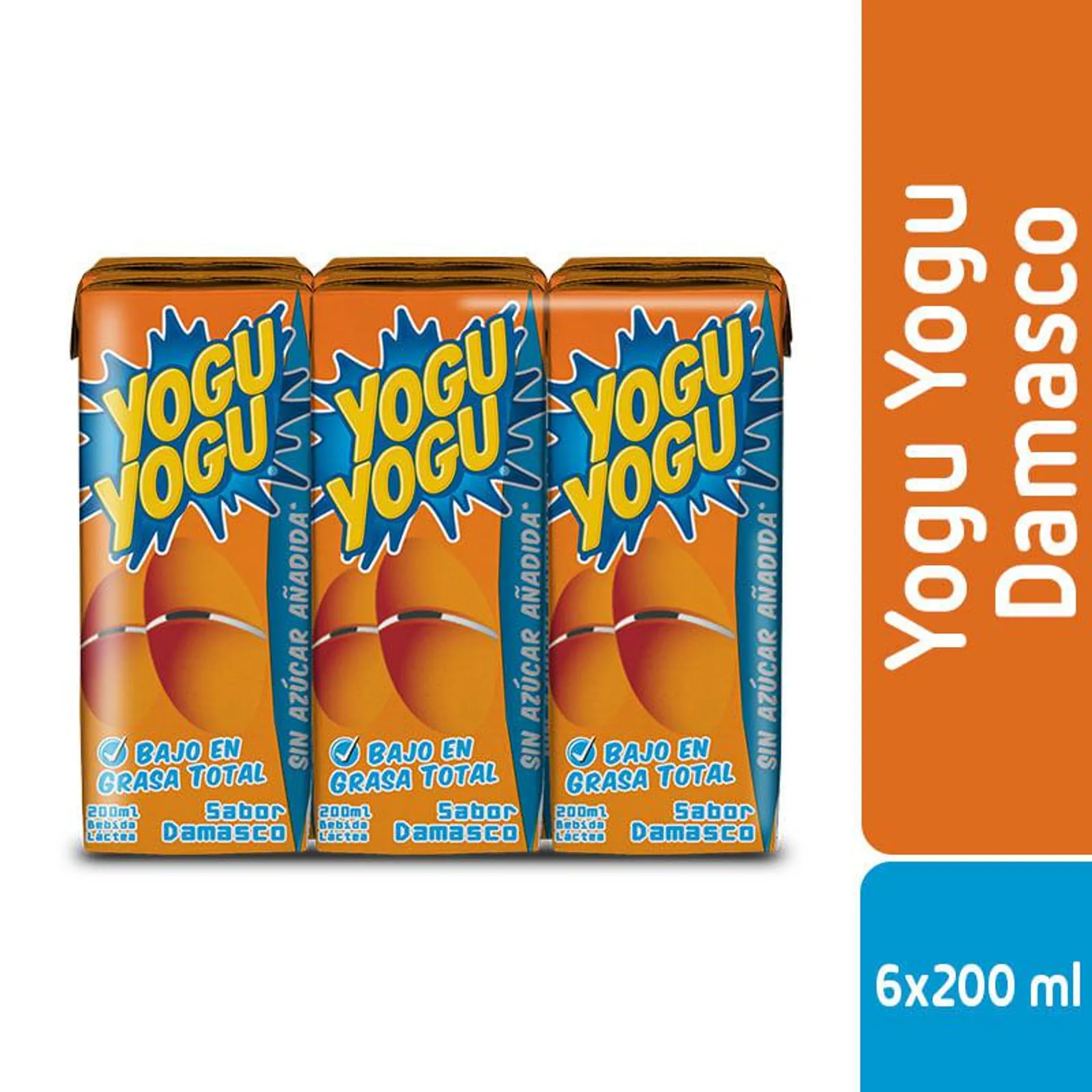 Pack Yogu Yogu Loncoleche damasco 6 un de 200 ml