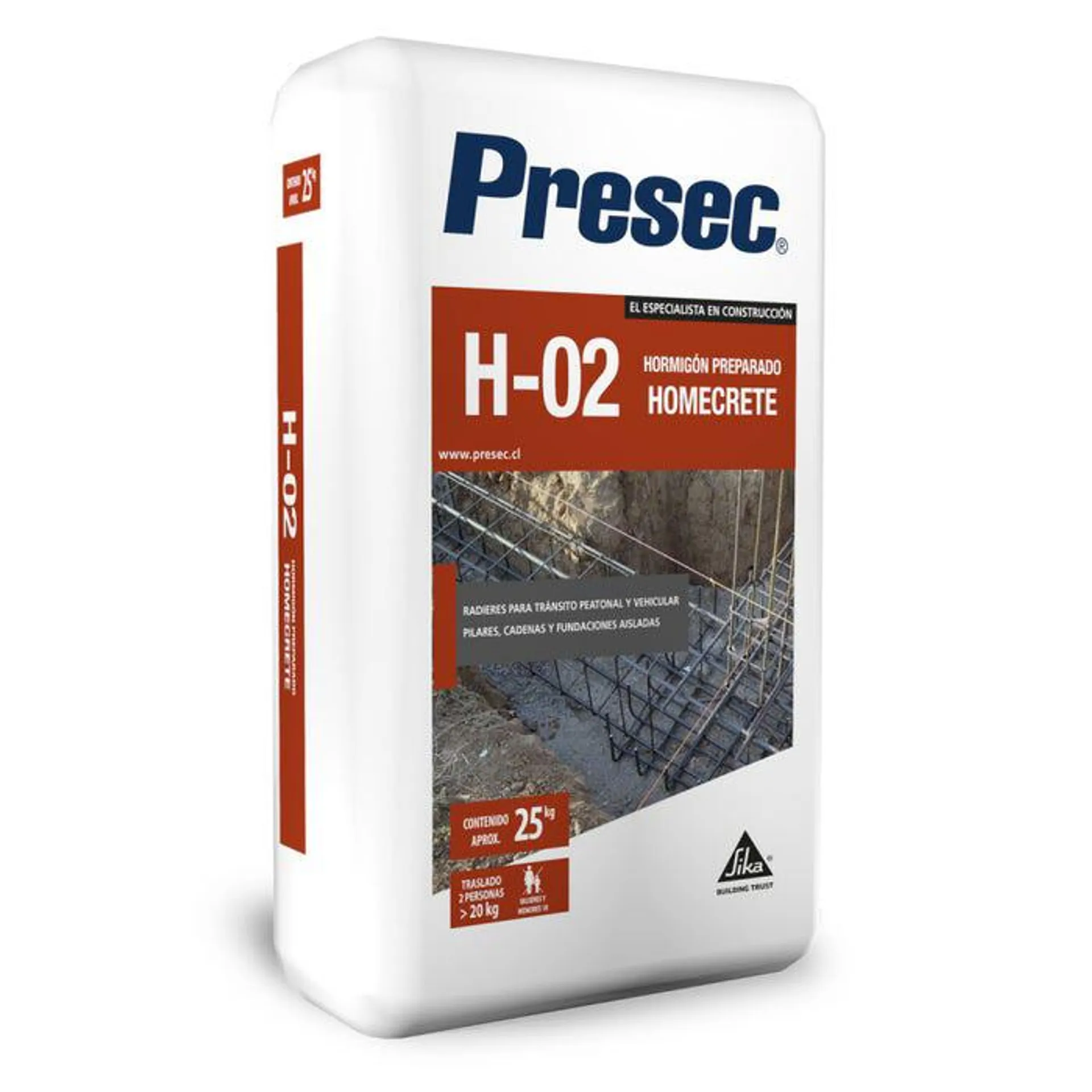 PRESEC H02 HORMIGON HOMECRETE H20 (SA 25KG)