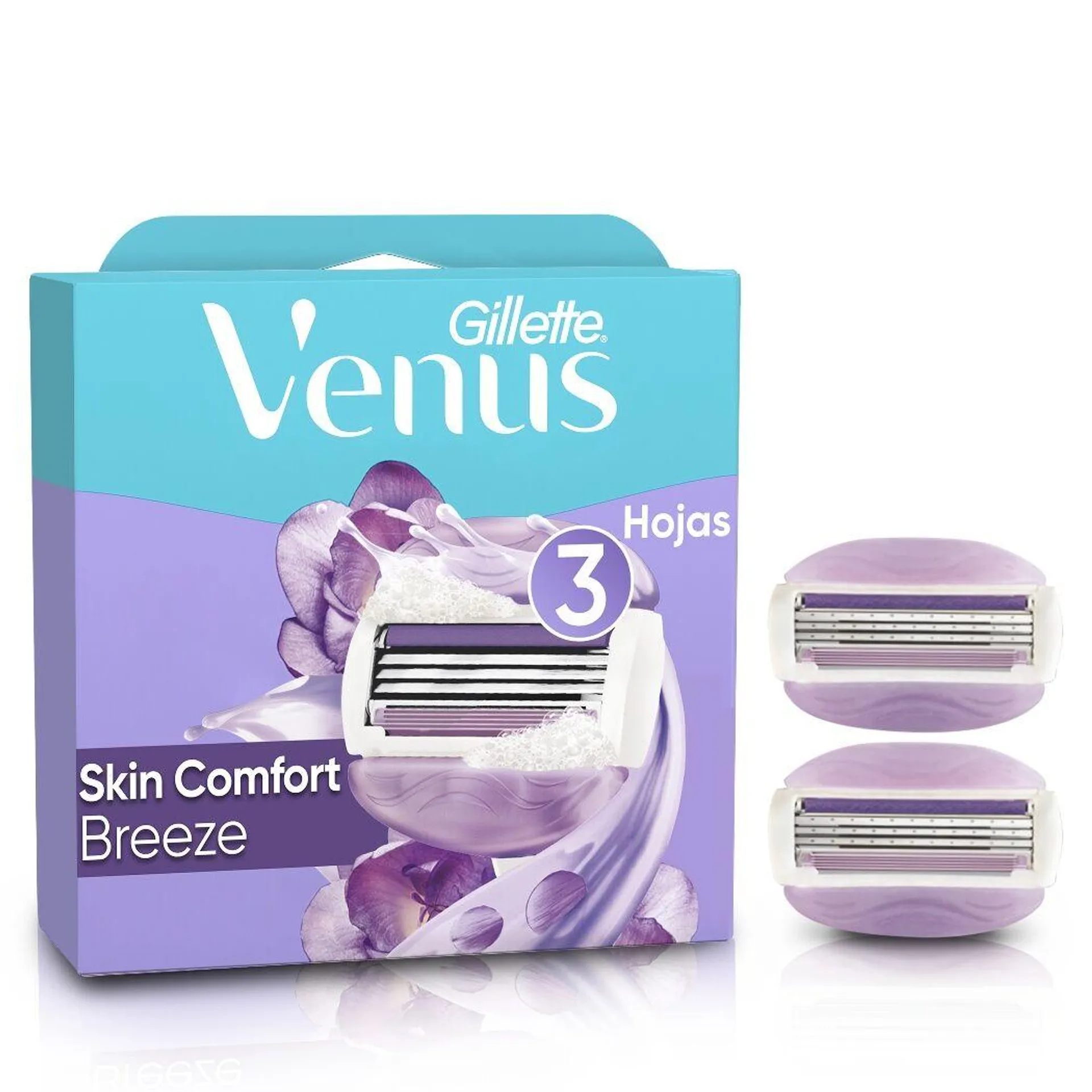 Repuesto para Máquina de Afeitar Mujer Gillette Venus Breeze 2 Unidades