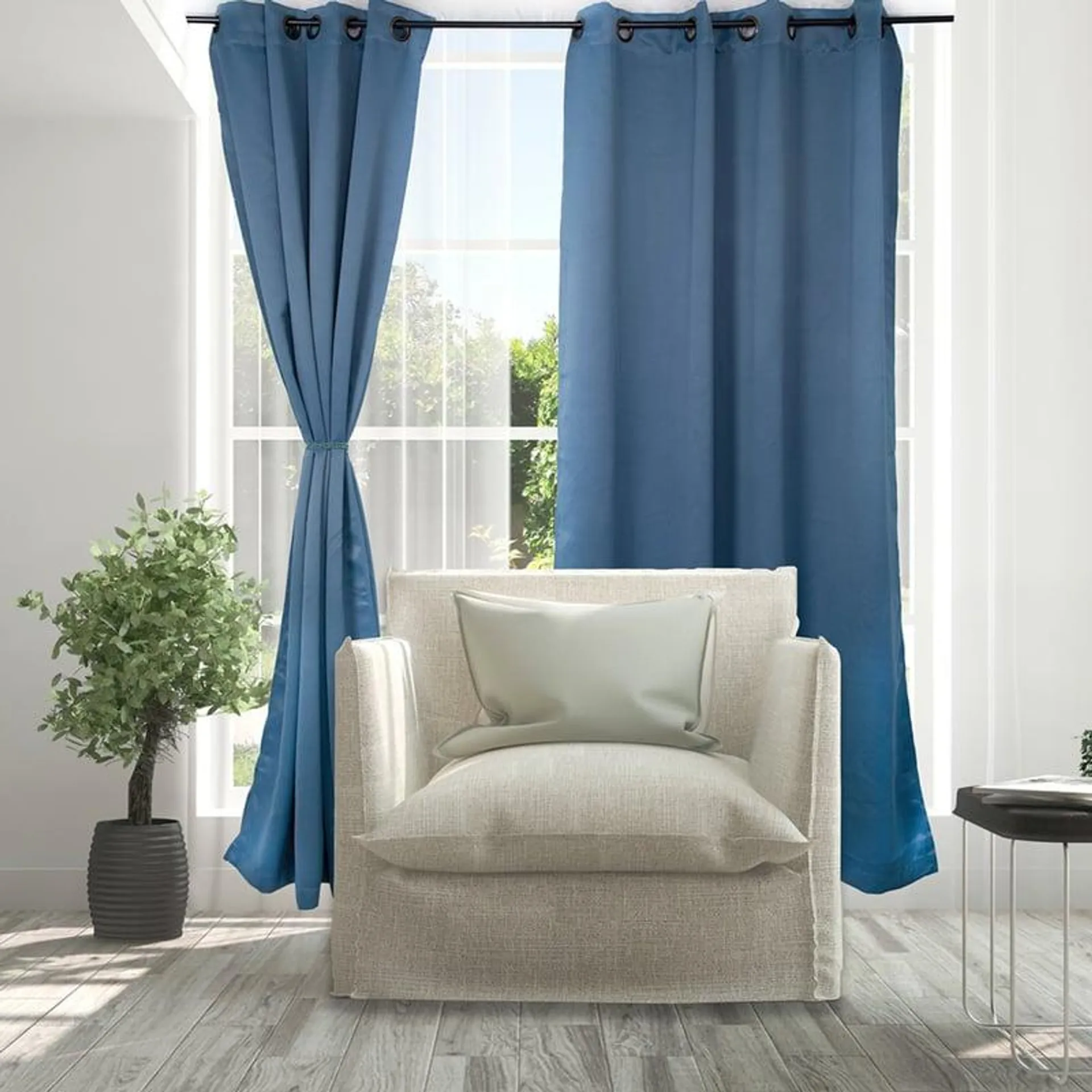 Set De Cortinas Black Out 140X220 Cm Doral