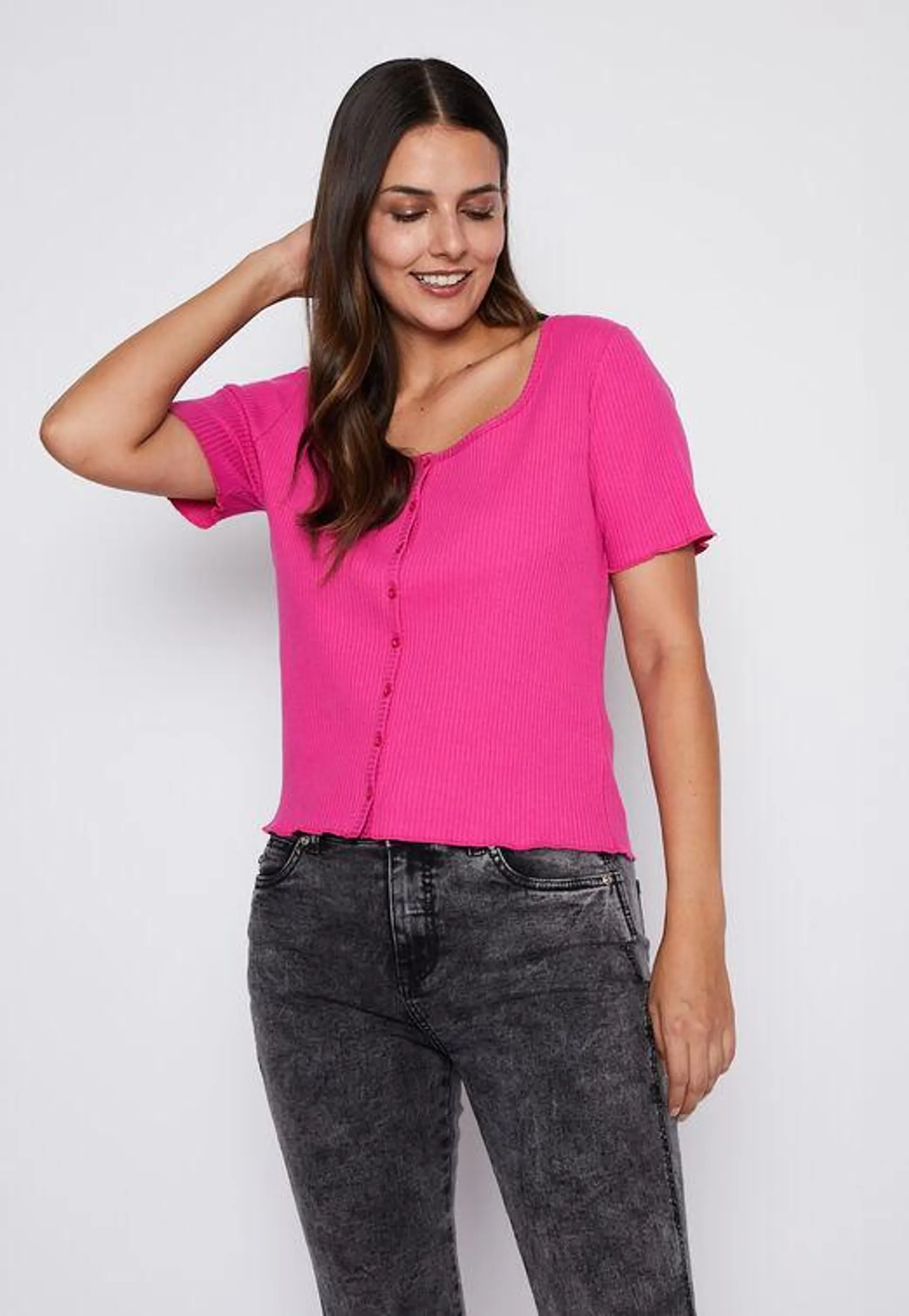 Polera Mujer Fucsia Bot n Canuton Family Shop