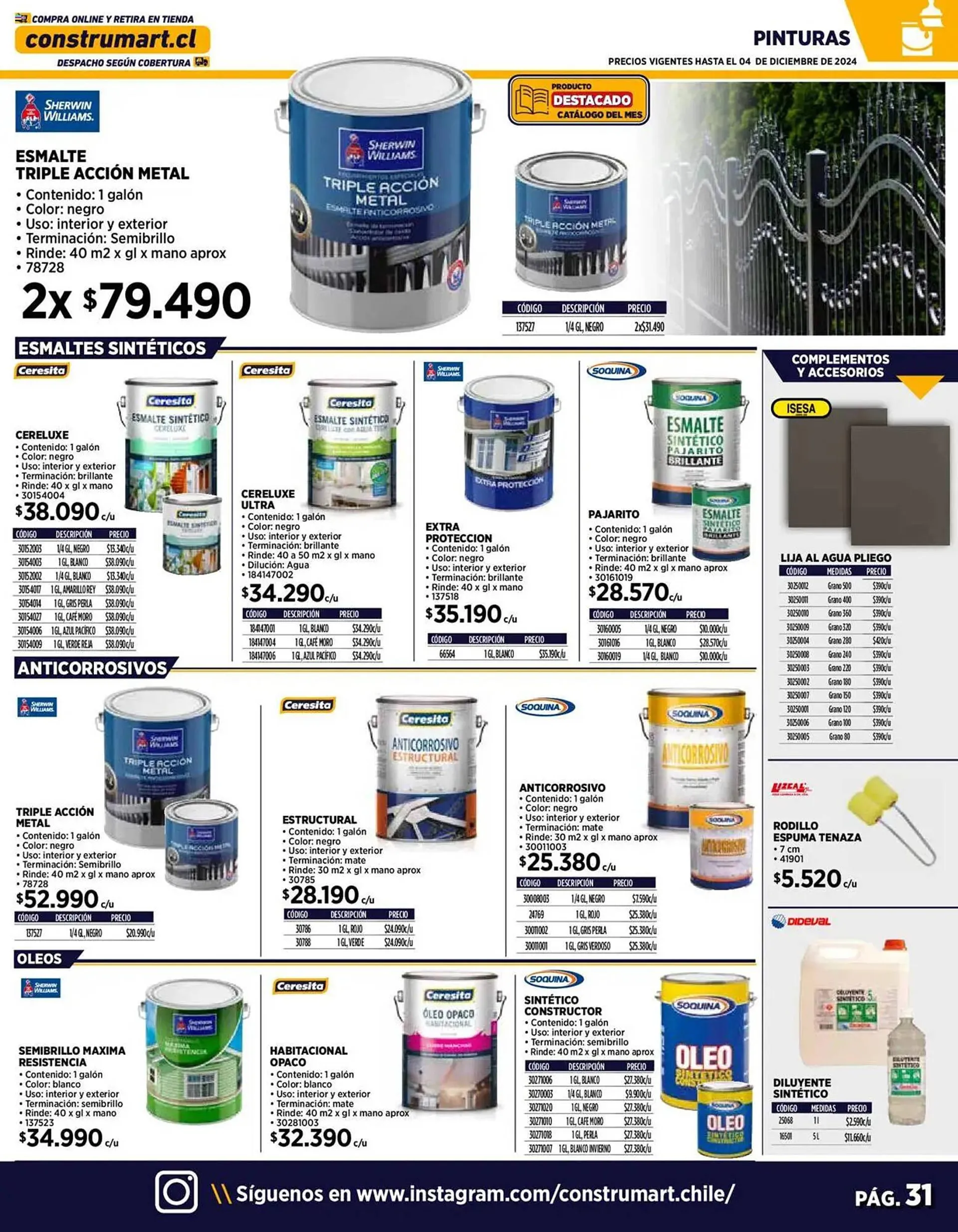 Catálogo de Catálogo Construmart 1 de diciembre al 31 de diciembre 2024 - Página 31