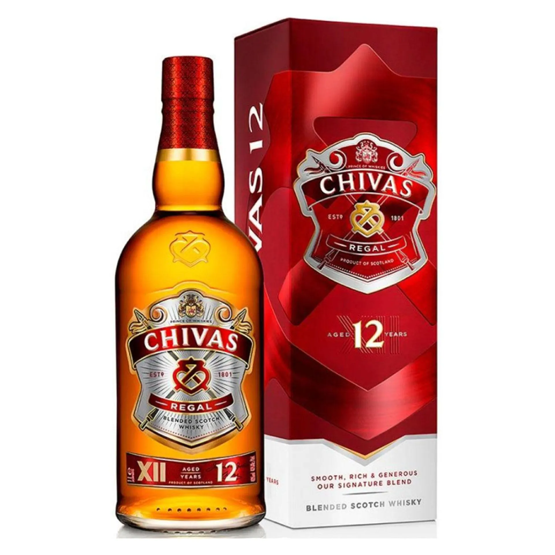 Whisky Chivas Regal 12 Años 40° 1 L