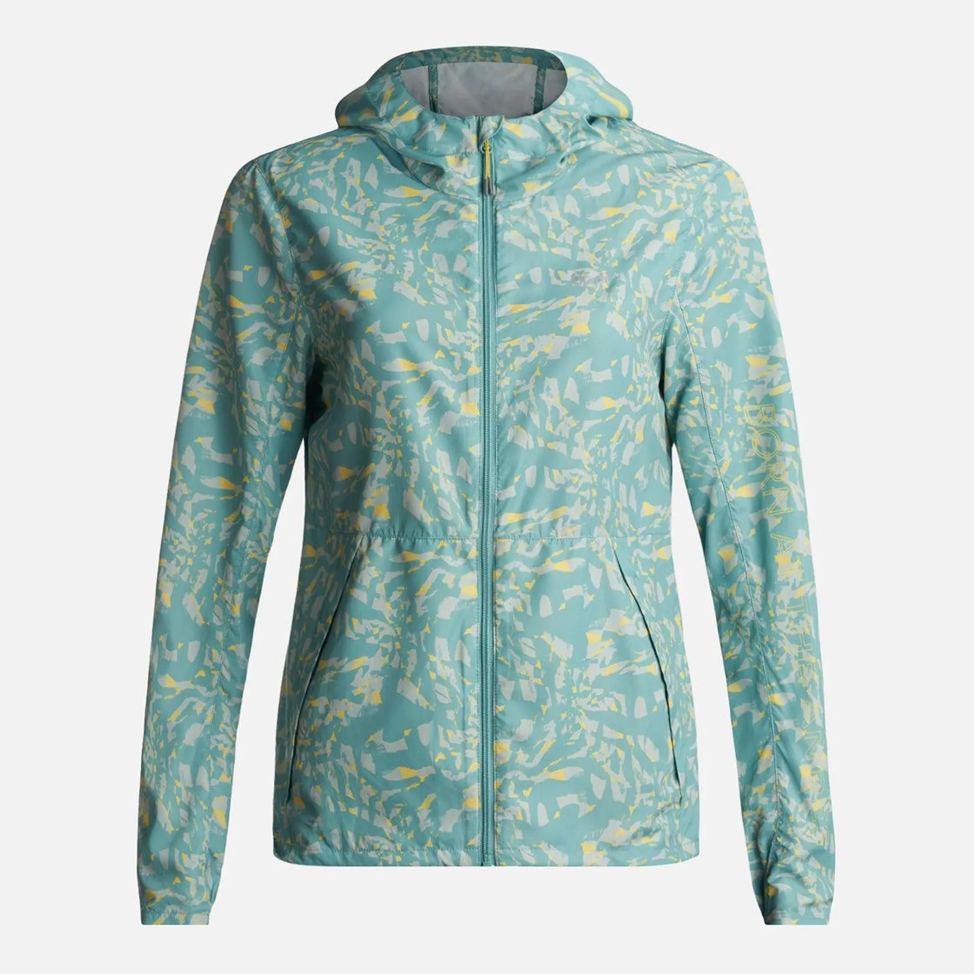 Chaqueta Mujer Nightfall WindBreaker Hoody Jacket Print Turquesa Lippi