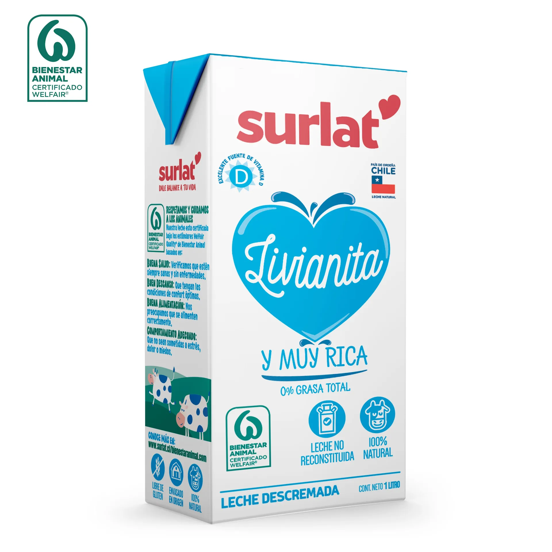 Leche Surlat Descremada 1 L