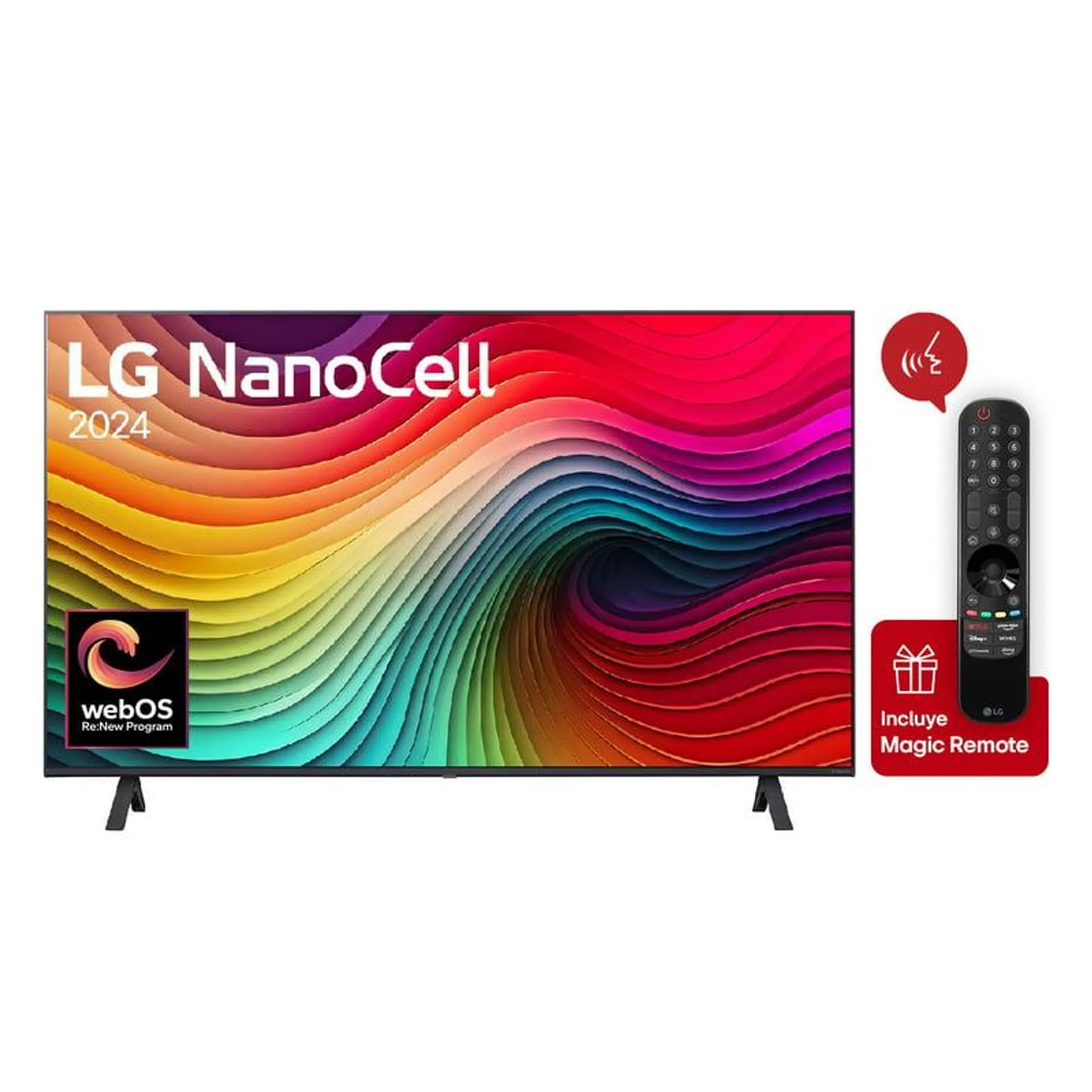 Televisor NanoCell 70 Pulgadas Smart TV 4K UHD 70NANO80TSA + Magic Remote LG