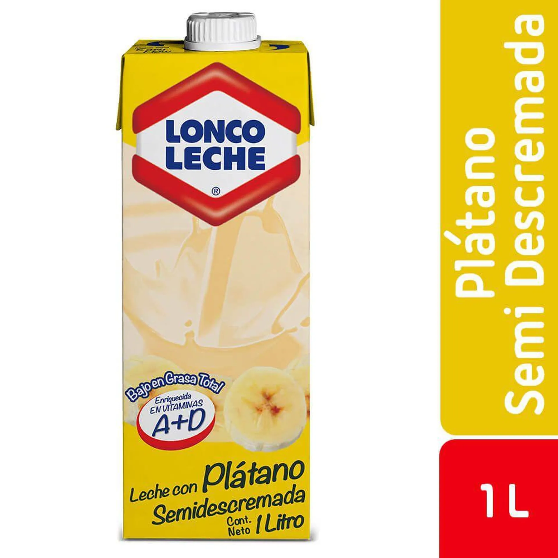 Leche saborizada plátano