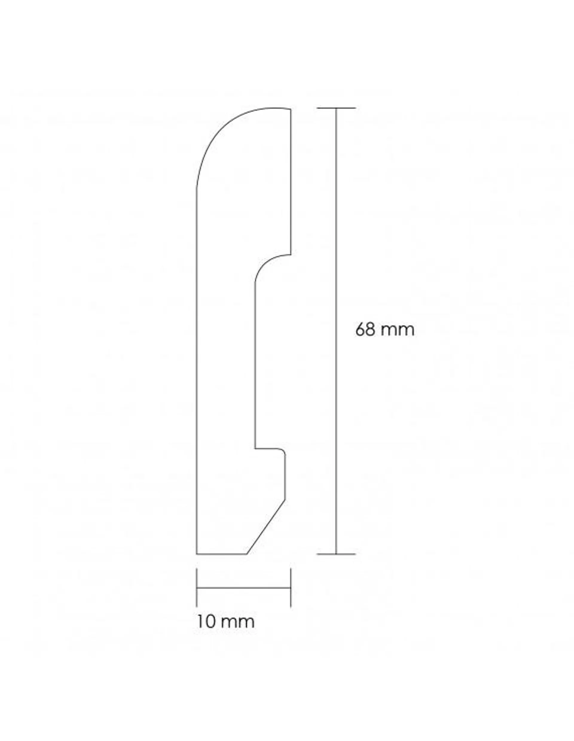 DISPLAY DE GUARDAPOLVOS 68X10 BLANCO