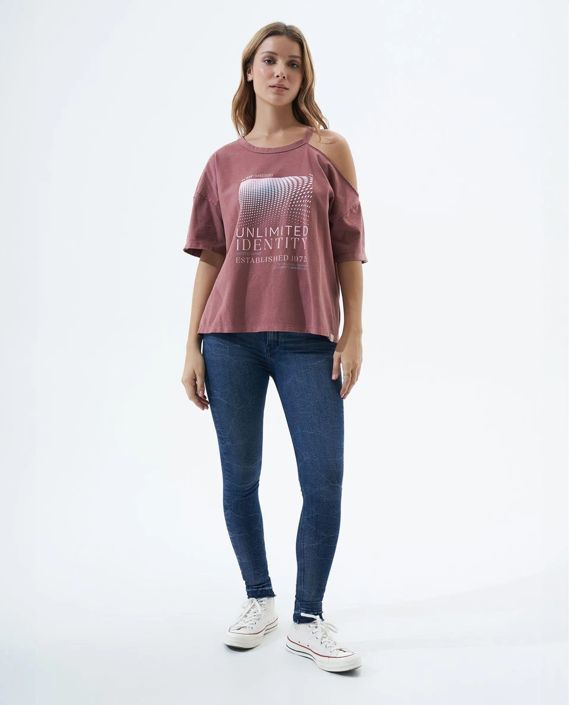 Jean Skinny fit tiro súper alto para mujer